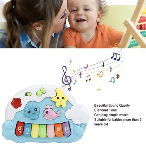 Piano Keyboard Toy, Ergonomic Design Baby Piano Toy for Playing