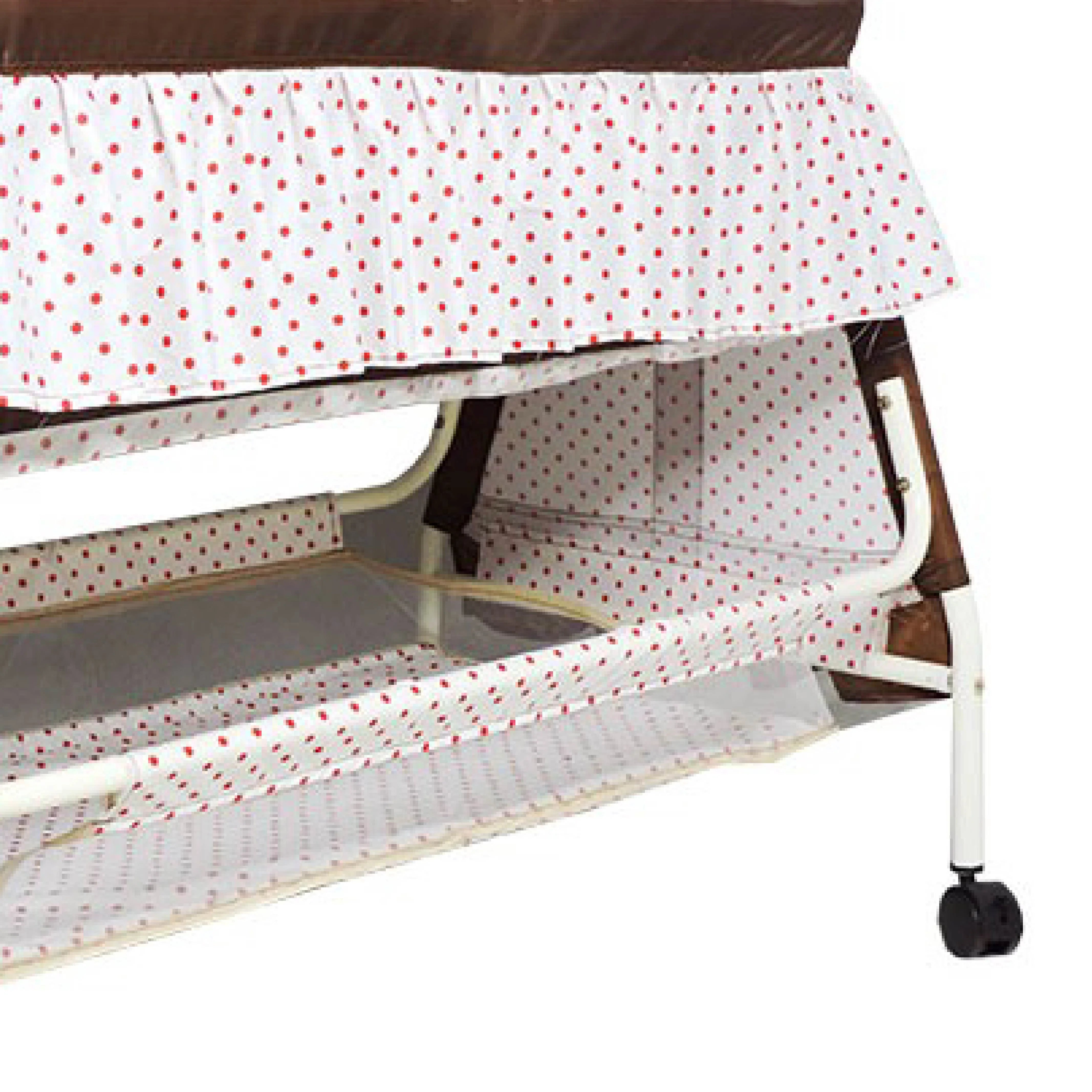 Bambino Bear Moon N Bear Baby Cradle – Fancy Baby Cot with Swing & Mosquito Net