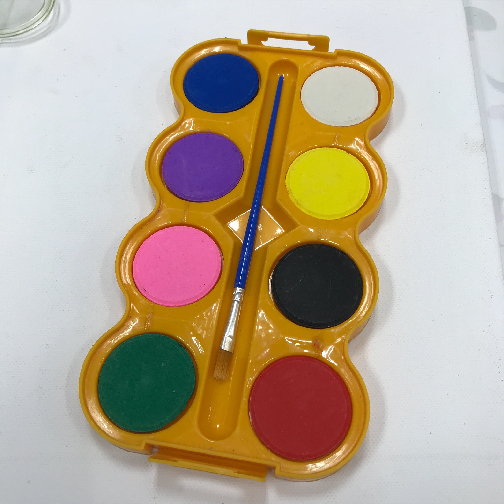 Baroque Tempera Paint Set - 8 Vibrant Colors with Palette and Brush