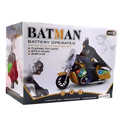 Batman Return Bump N Go Motor Bike with Lights and Music