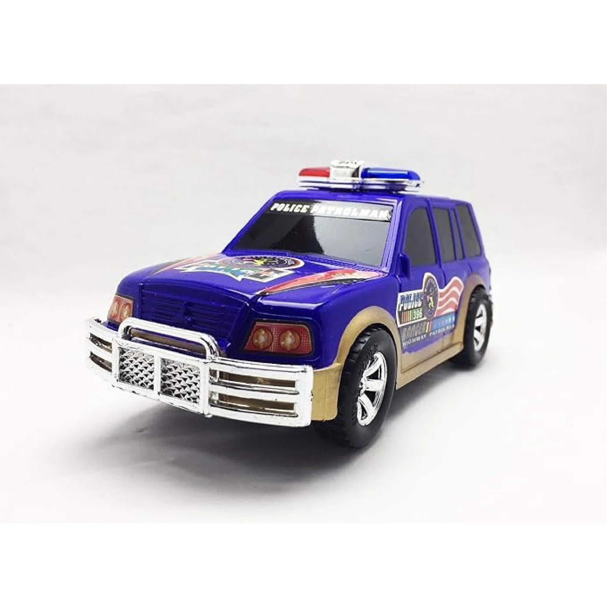 Battery-Operated Police Toy Car with Lights & Music