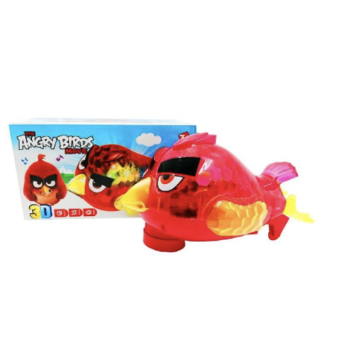 Musical Electric 3D Angry Bird Toy – Battery Operated with Lights and Music