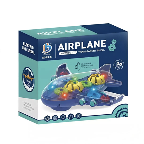 Gear Airplane Toy with Lights and Music - Perfect for Toddlers