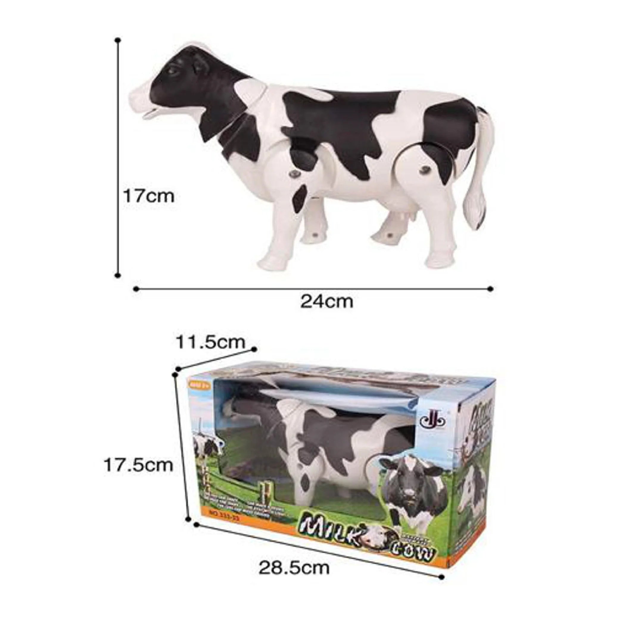 Battery Operated Walking Milk Cow Toy