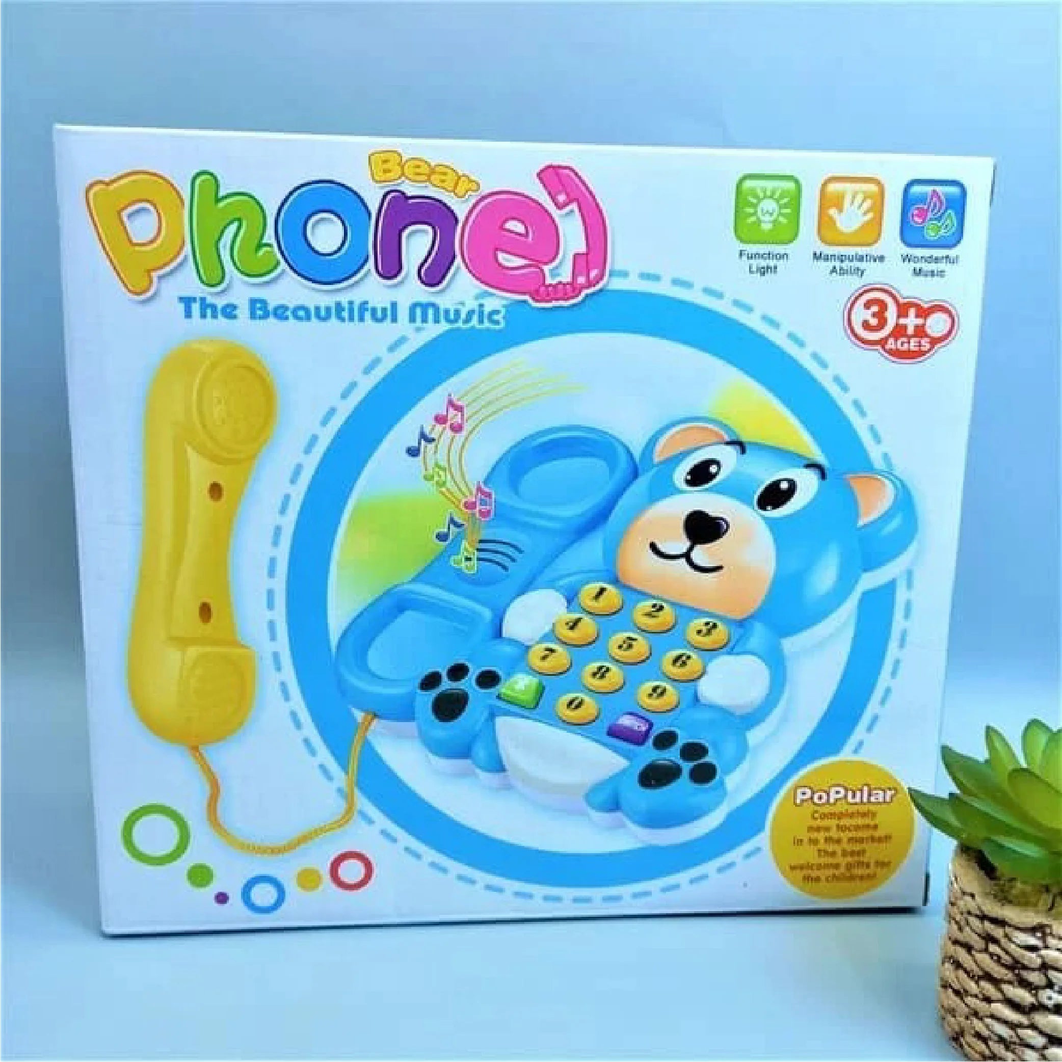 Bear Musical Phone: Fun Learning for Kids!