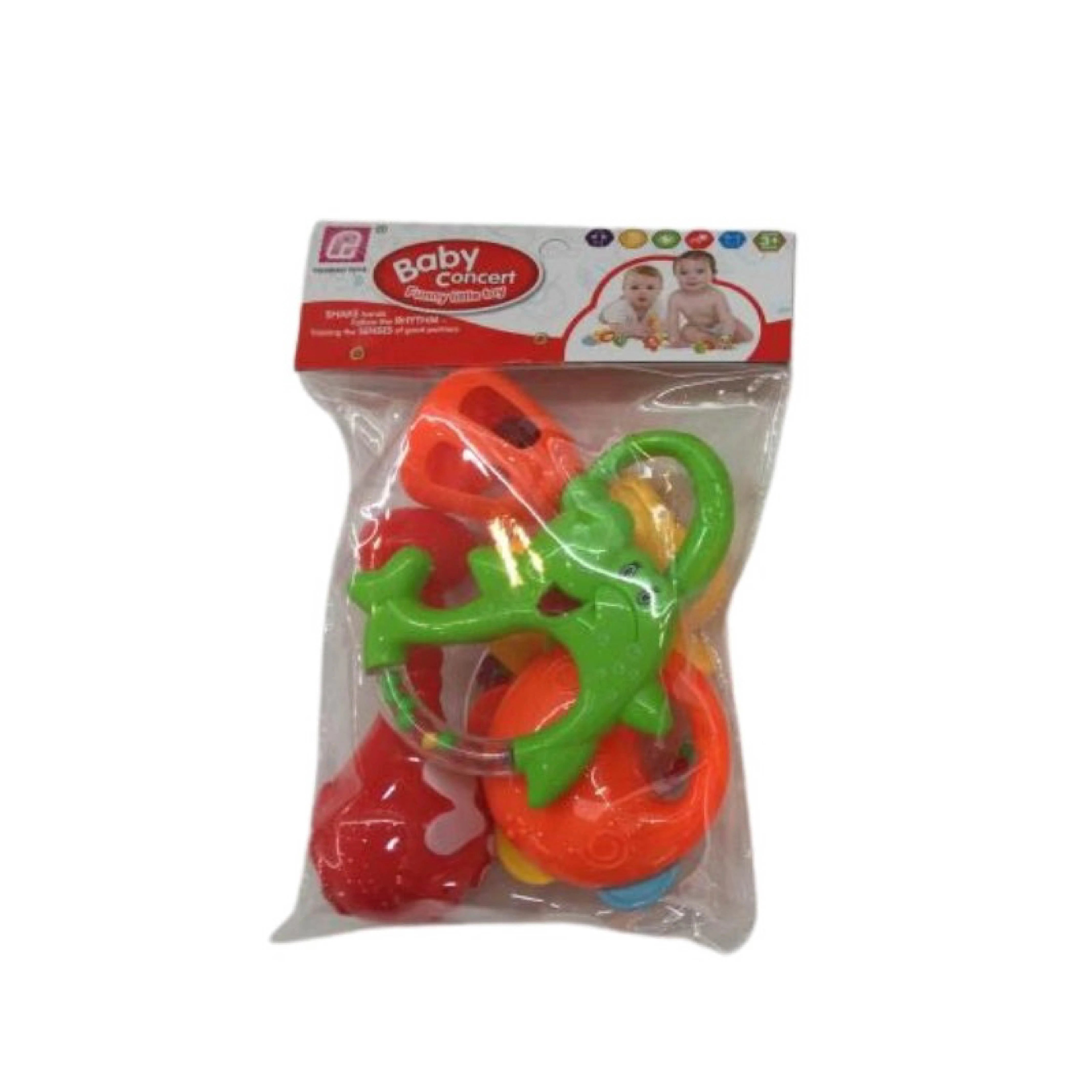 Beautiful 5-Piece Multi-Color Toy Rattle Set for Kids
