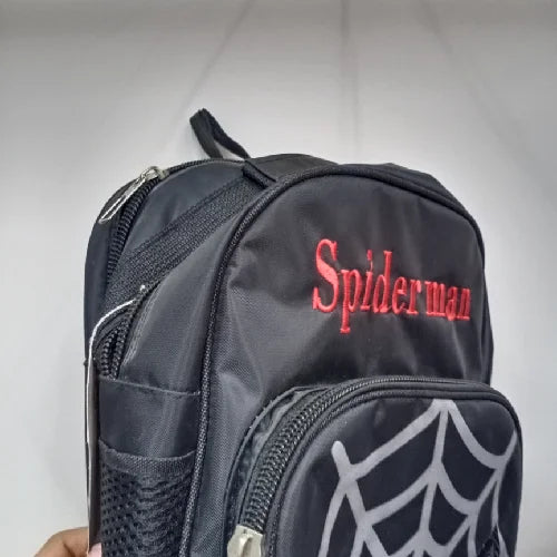 Black Spiderman Kids Backpack