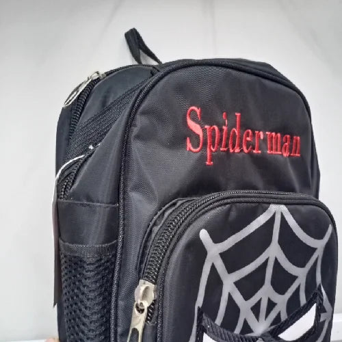 Black Spiderman Kids Backpack