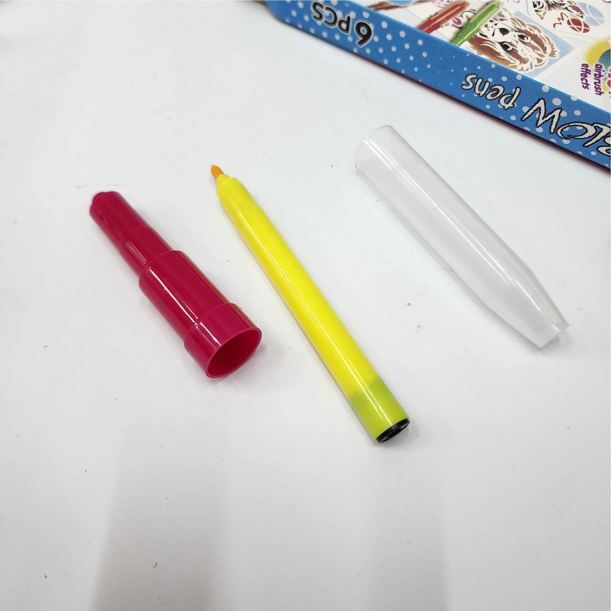 Blopens Airbrush Art Set for Kids (6 Pens & 6 Stencils