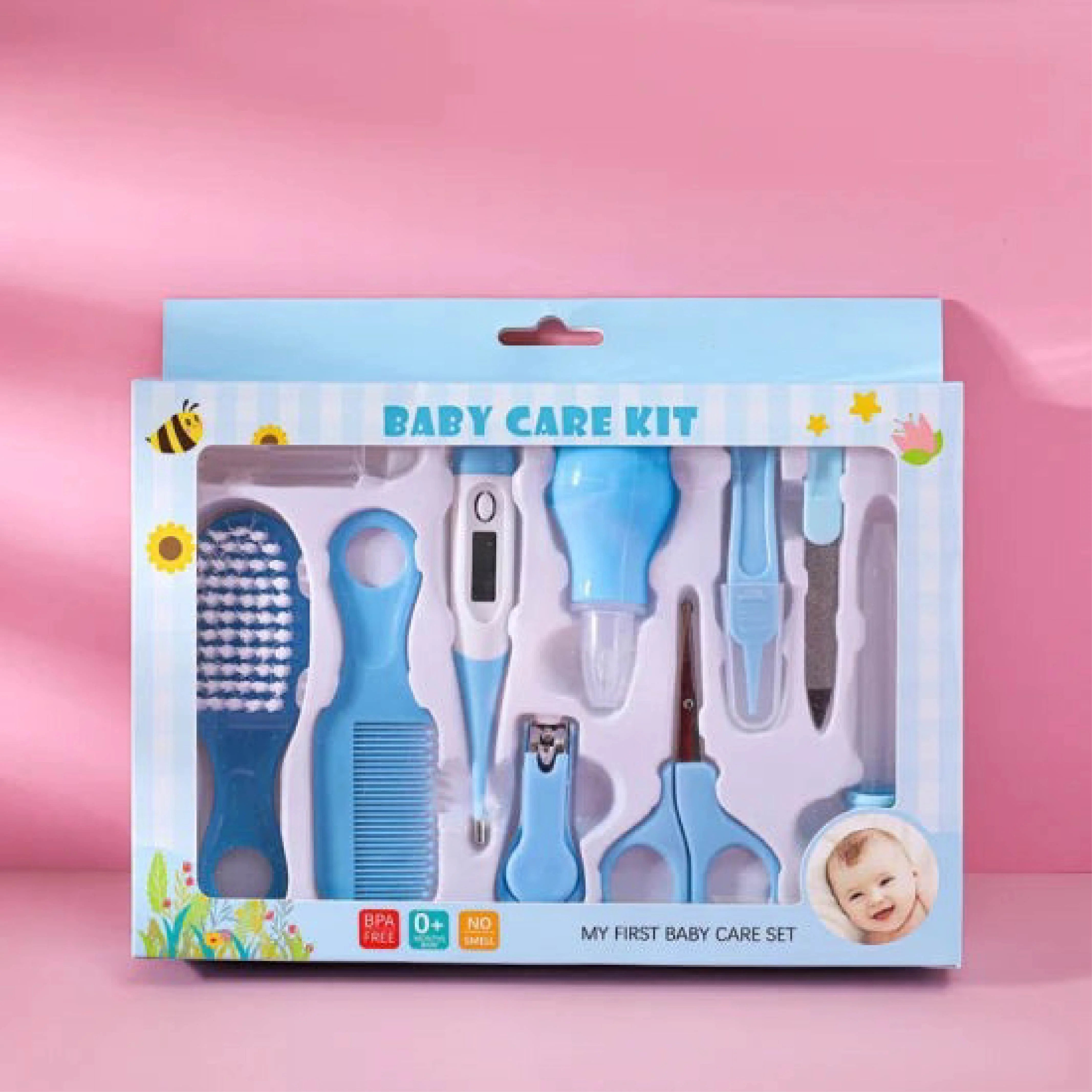 Baby Corner Health Care Kit – Pink & Blue Stainless Steel Grooming Set