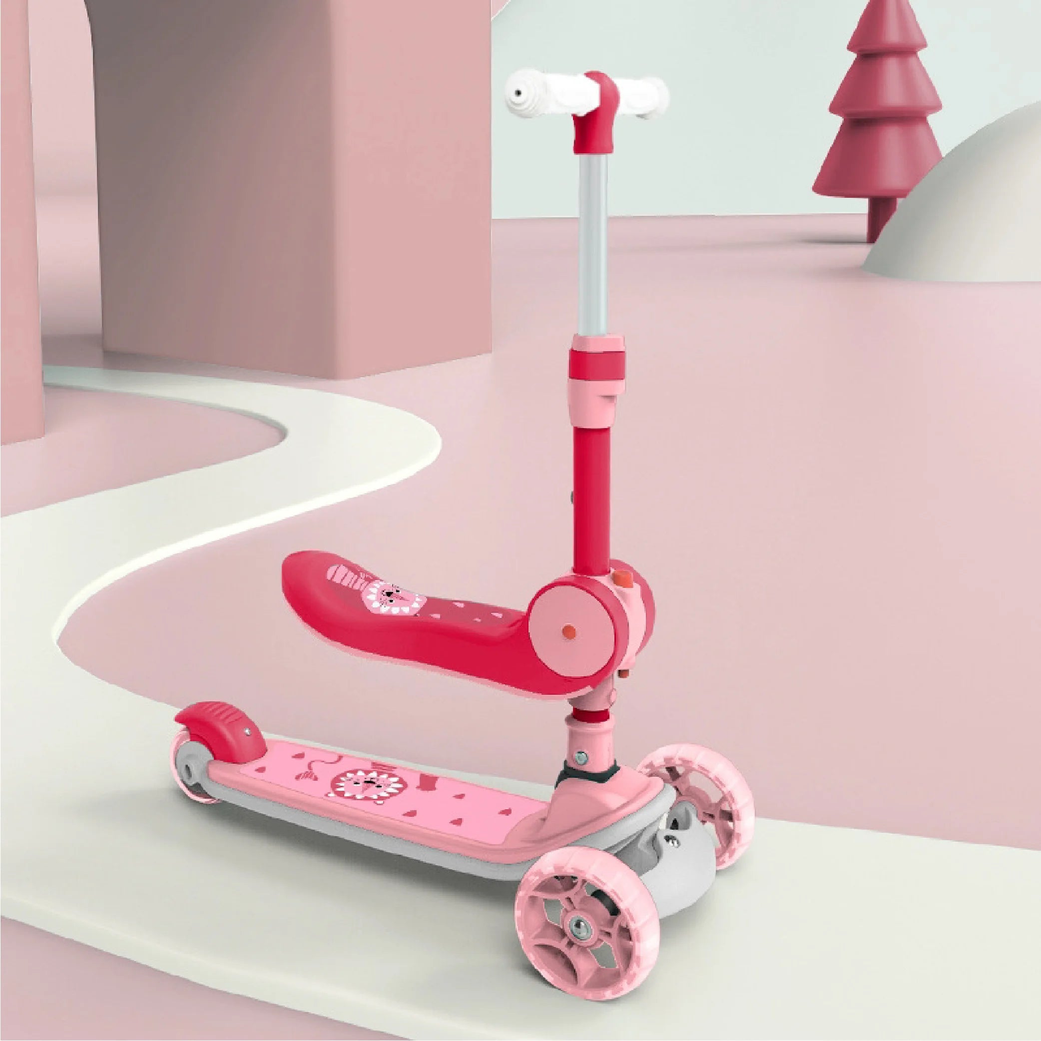 Blue Toddler Scooter - 3-Wheel Ride-On with Seat for Kids!