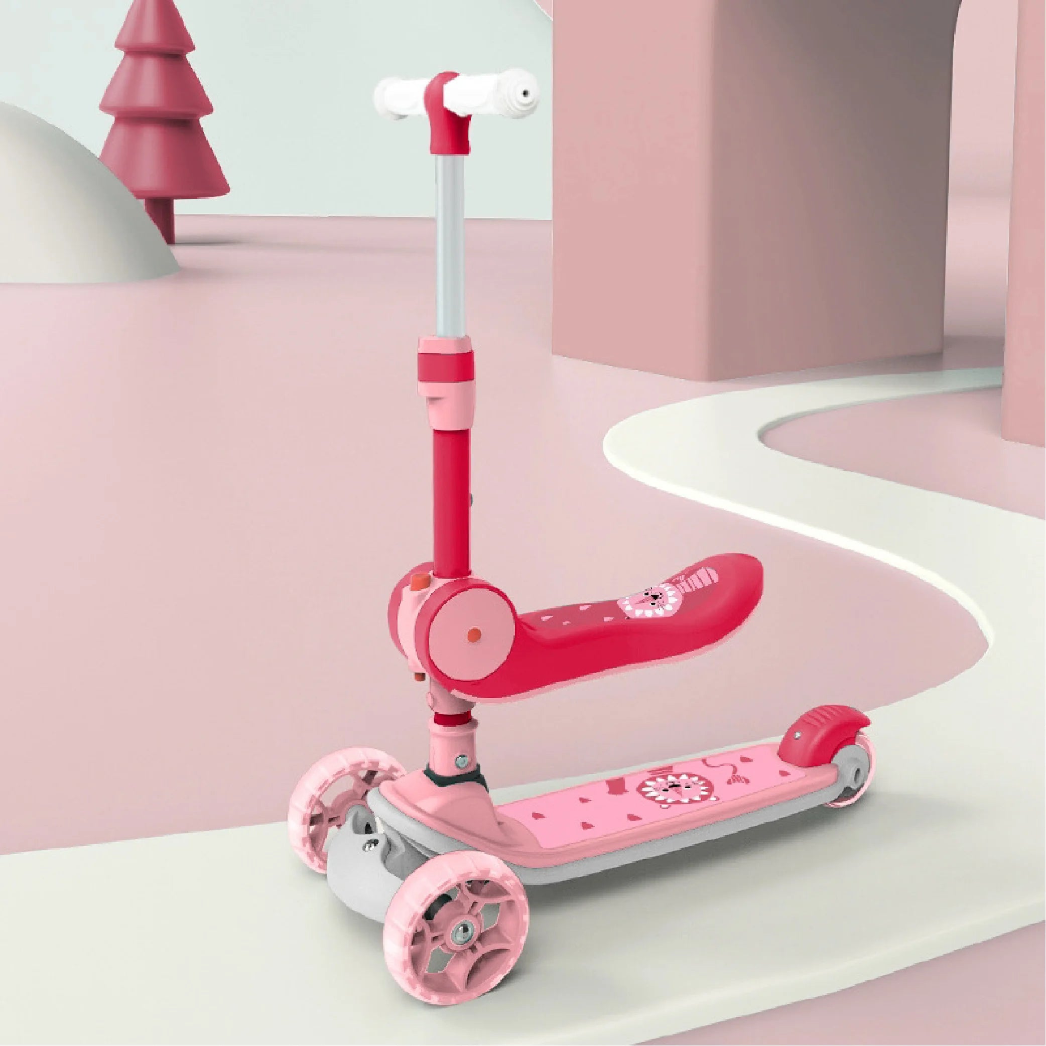 Blue Toddler Scooter - 3-Wheel Ride-On with Seat for Kids!