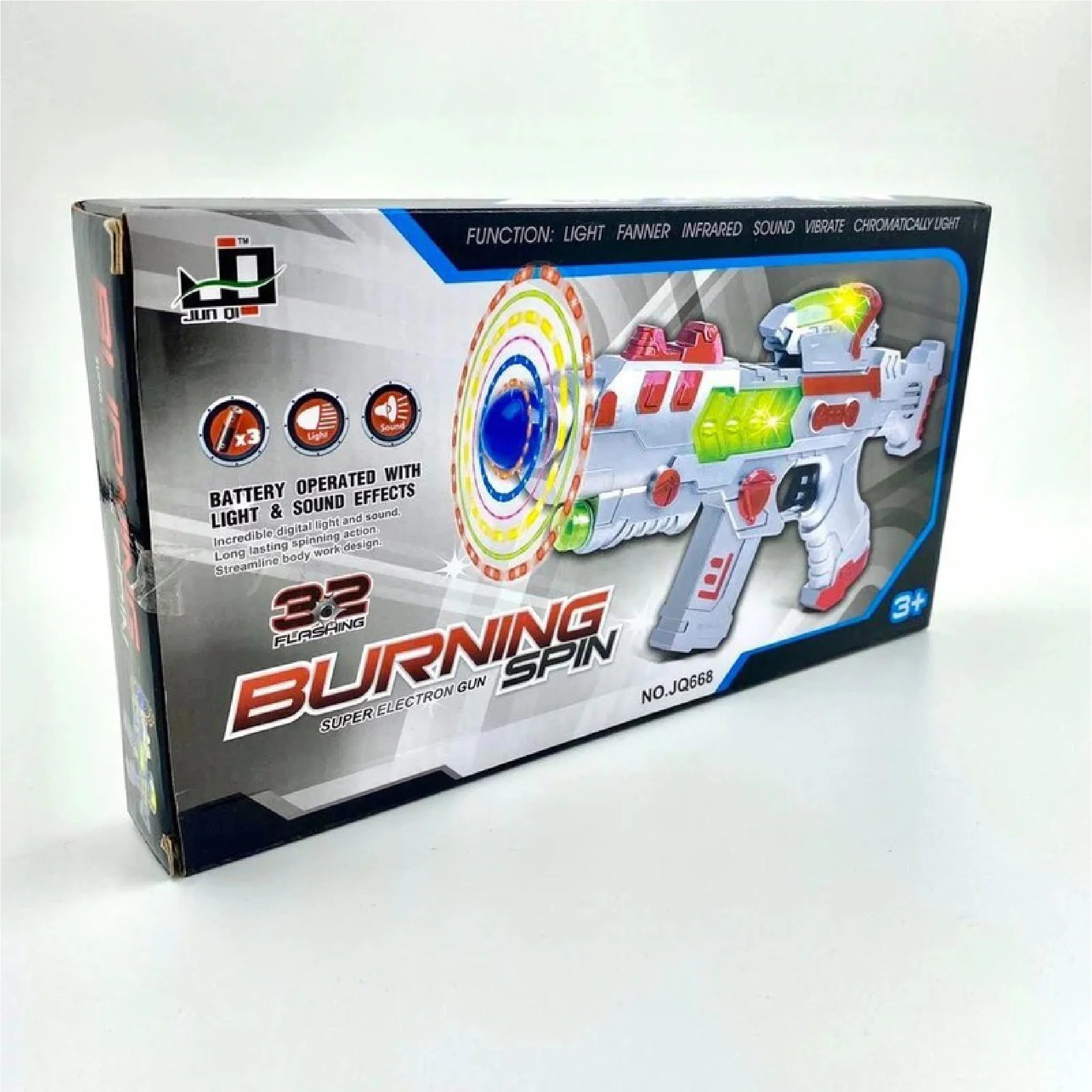 Burning Spin Super Electron Gun Action-Packed Toy for Kids!