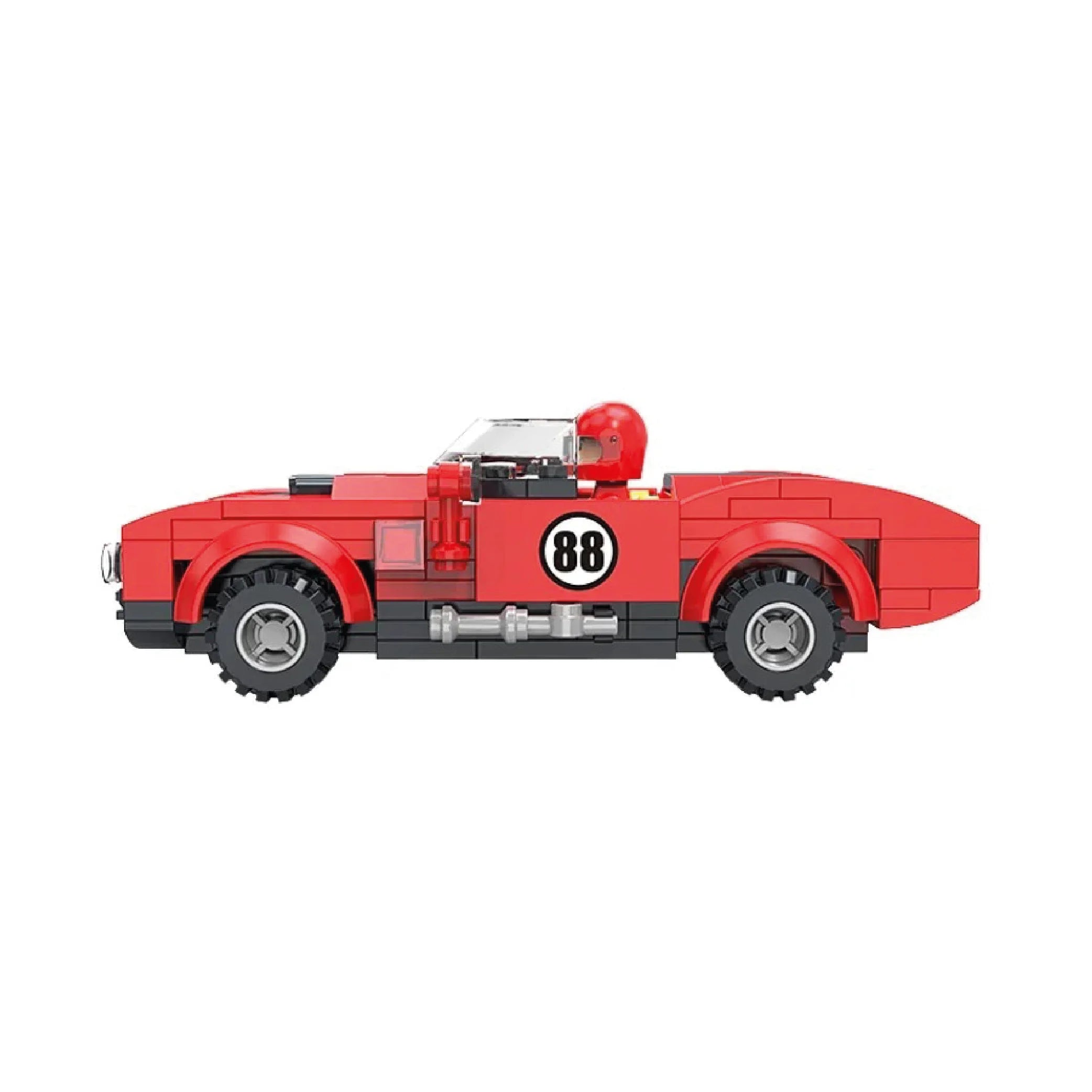 COGO Red Classic Car Building Blocks Kit – 173 Pieces (Age 6+)