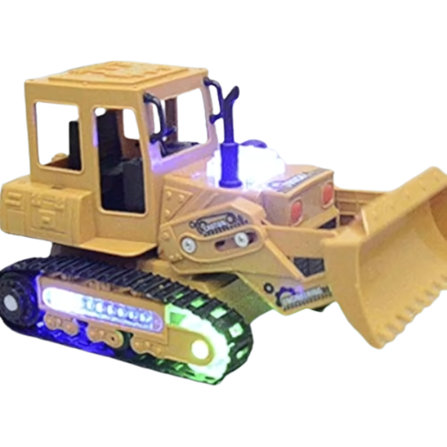 Kids Electric Excavator Toy Truck – Flashing Lights, Music & Universal Engineering Vehicle