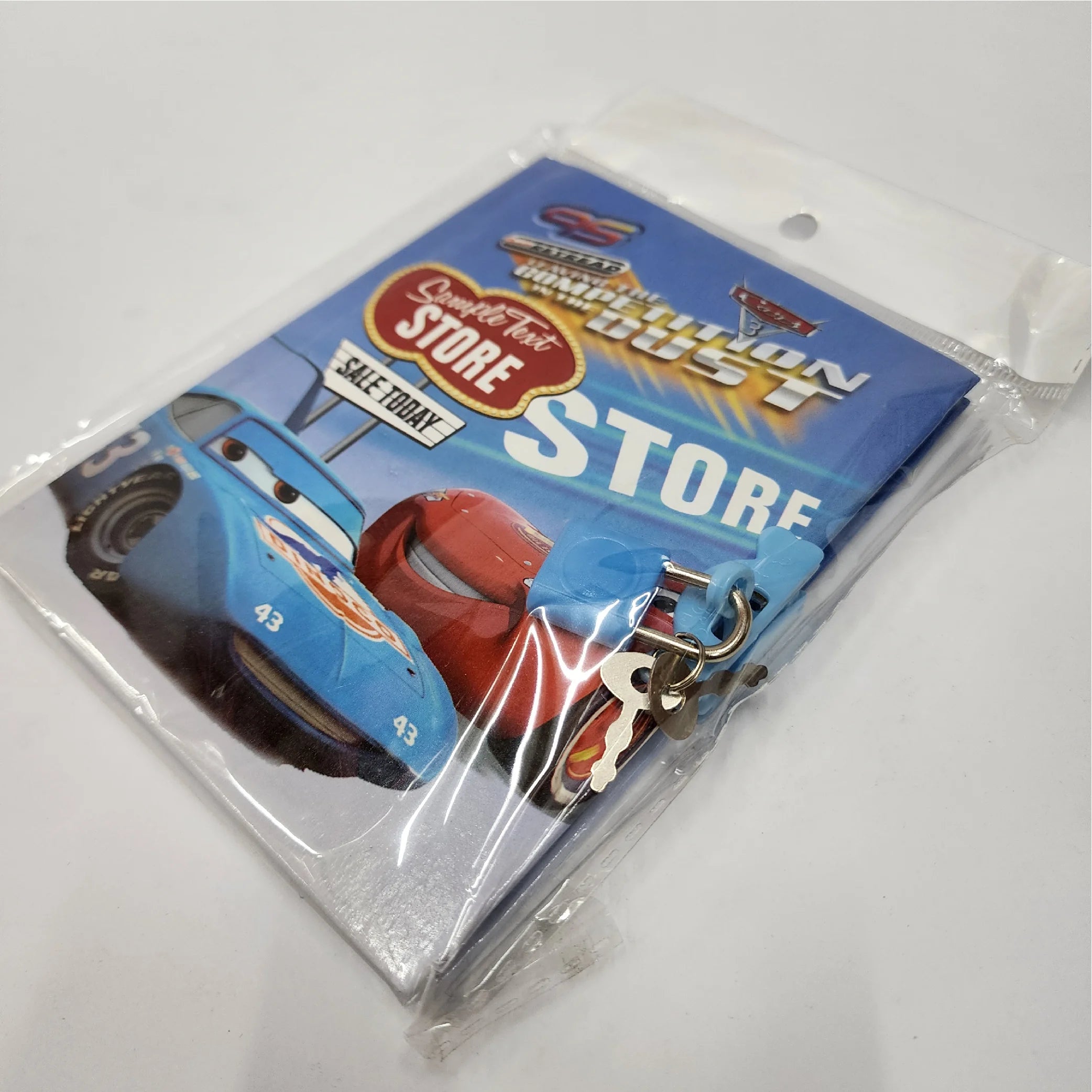 Cars Cartoon Printed Lock Diary – Fun & Secure!