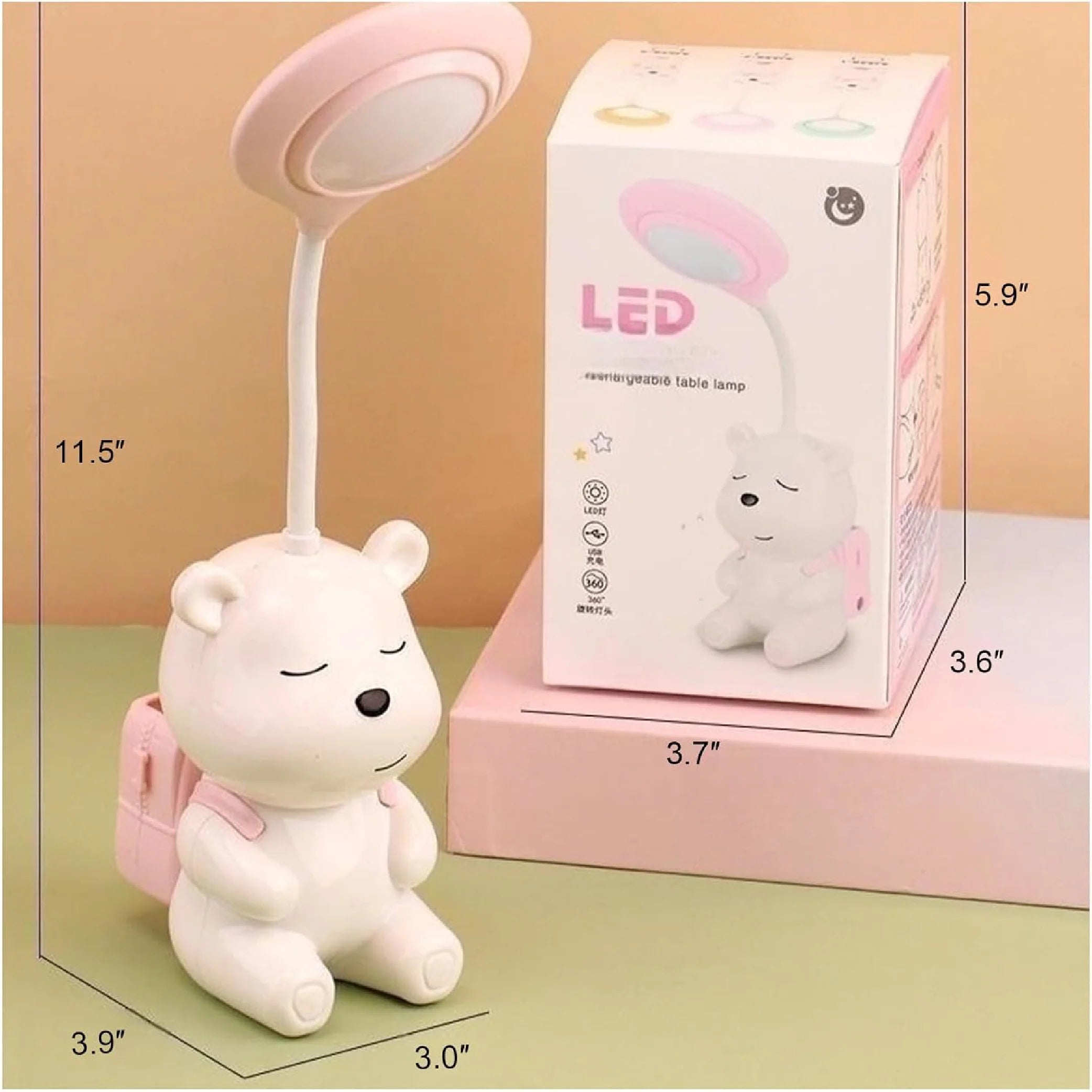 Cartoon Animal LED Night Lamp – Adorable Décor for Any Room!