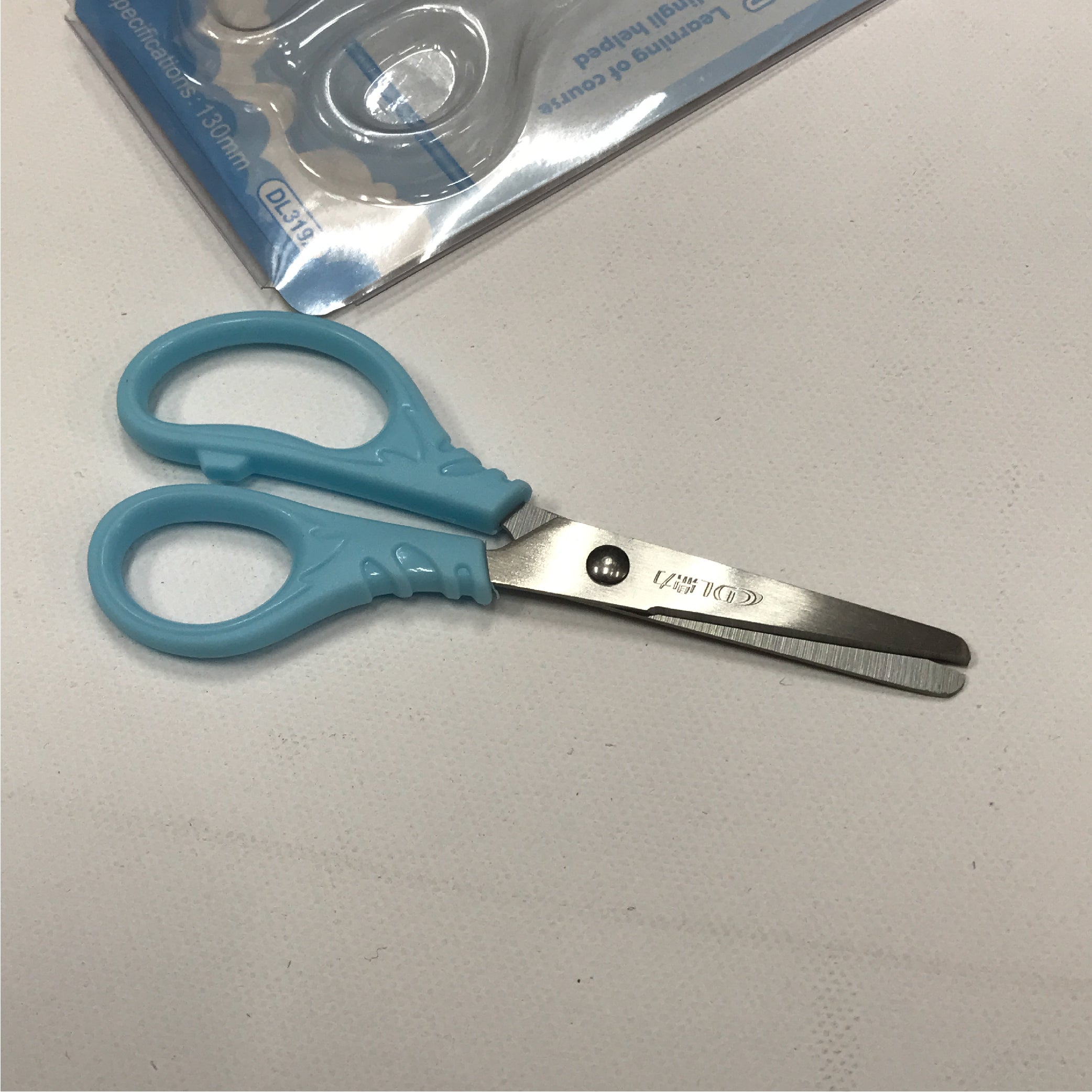 Pupil Scissors for Kids - Blue, Safe Design for Learning and Crafting