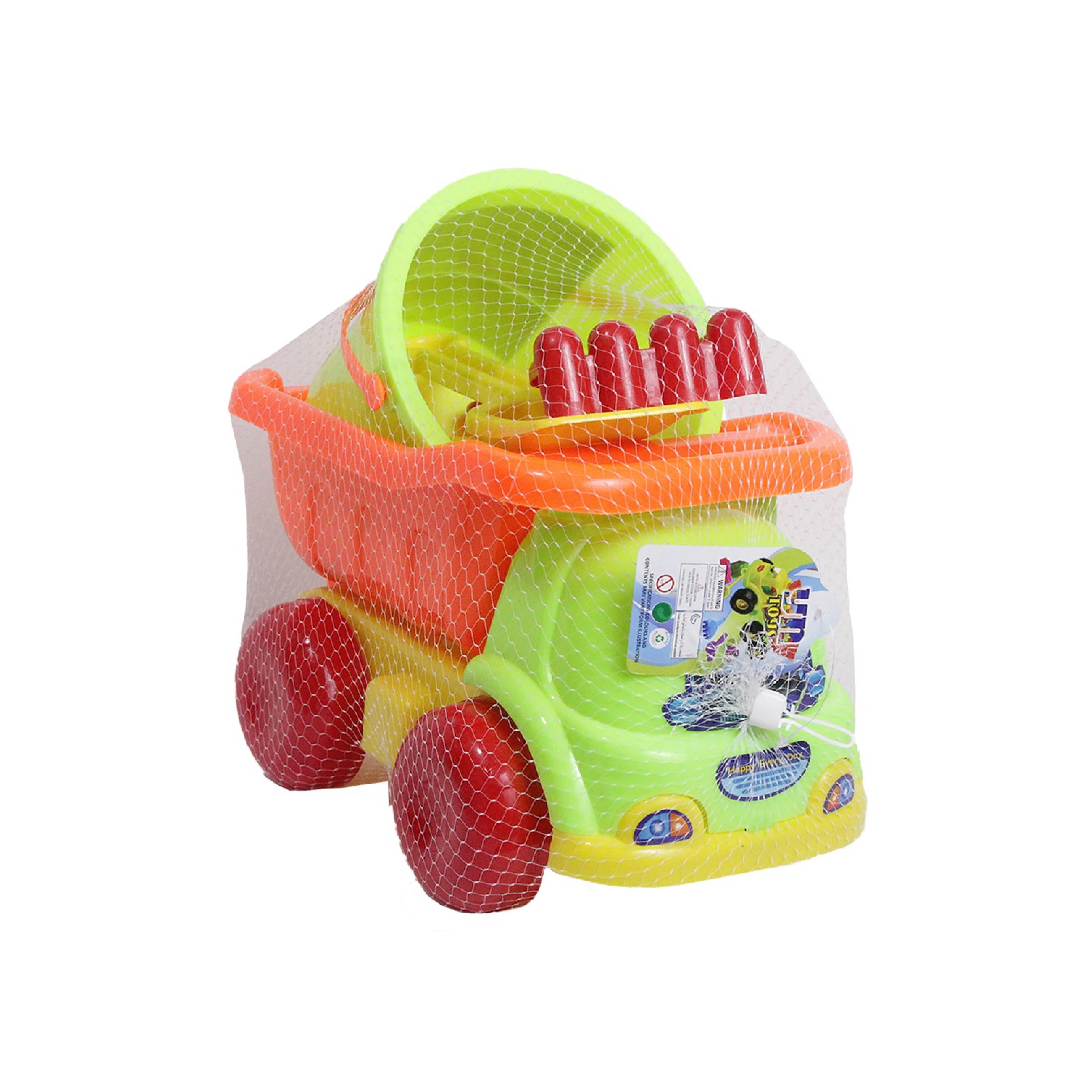 Children's Beach Toy 4-Wheeler Truck Kit with Shovel & Bucket