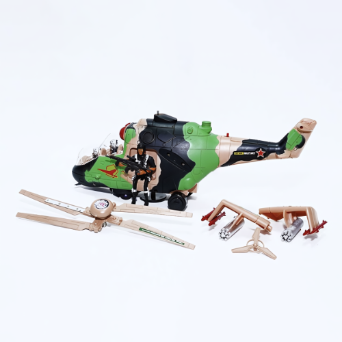 Military Helicopter With Soldier Toys For Kids