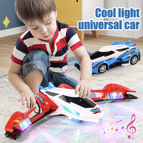 Electric Deformation Car with Lights & Sound – Transforming Robot Toy