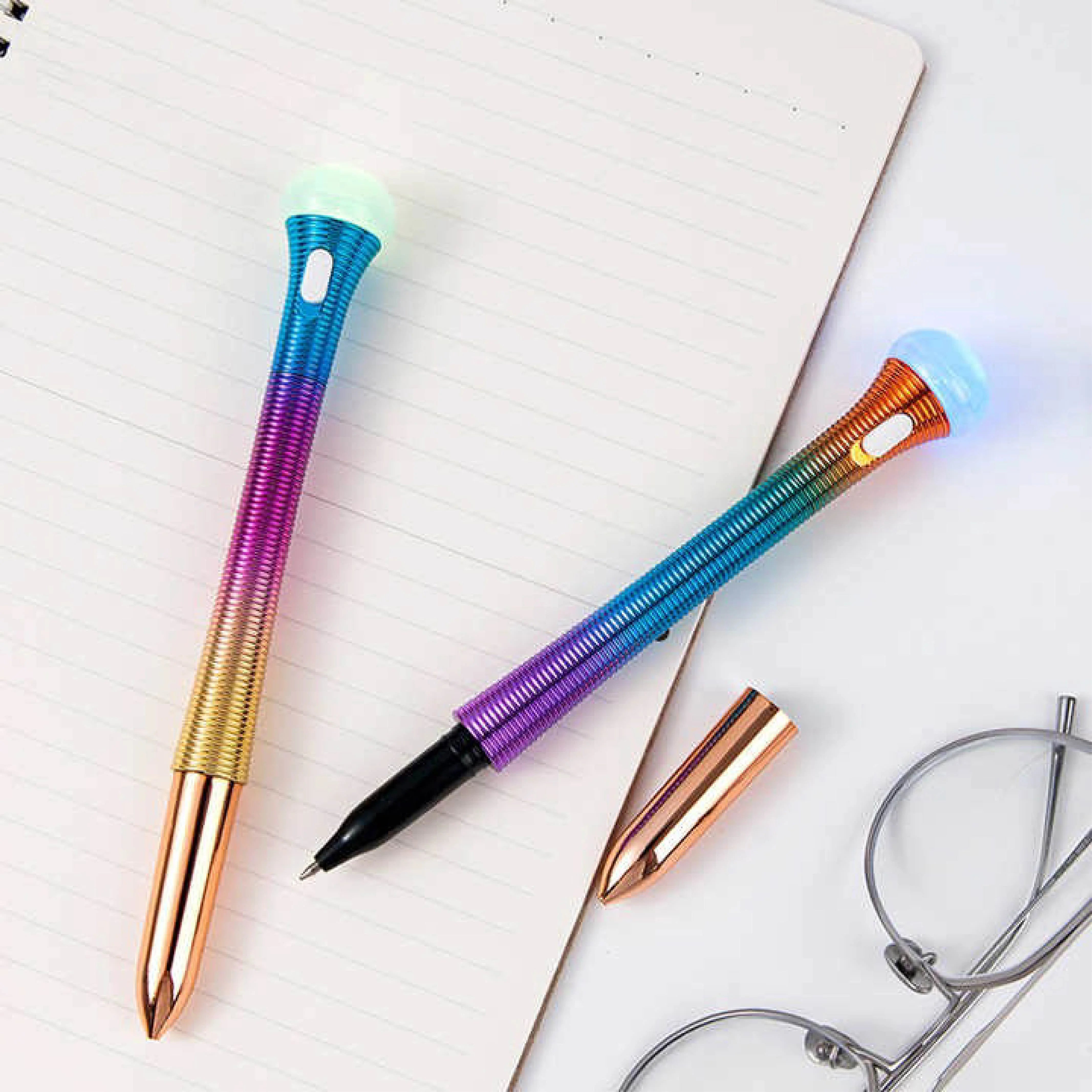 Creative Gel Pen Lamp - Flying Saucer Discoloration Colored Stationery Pen