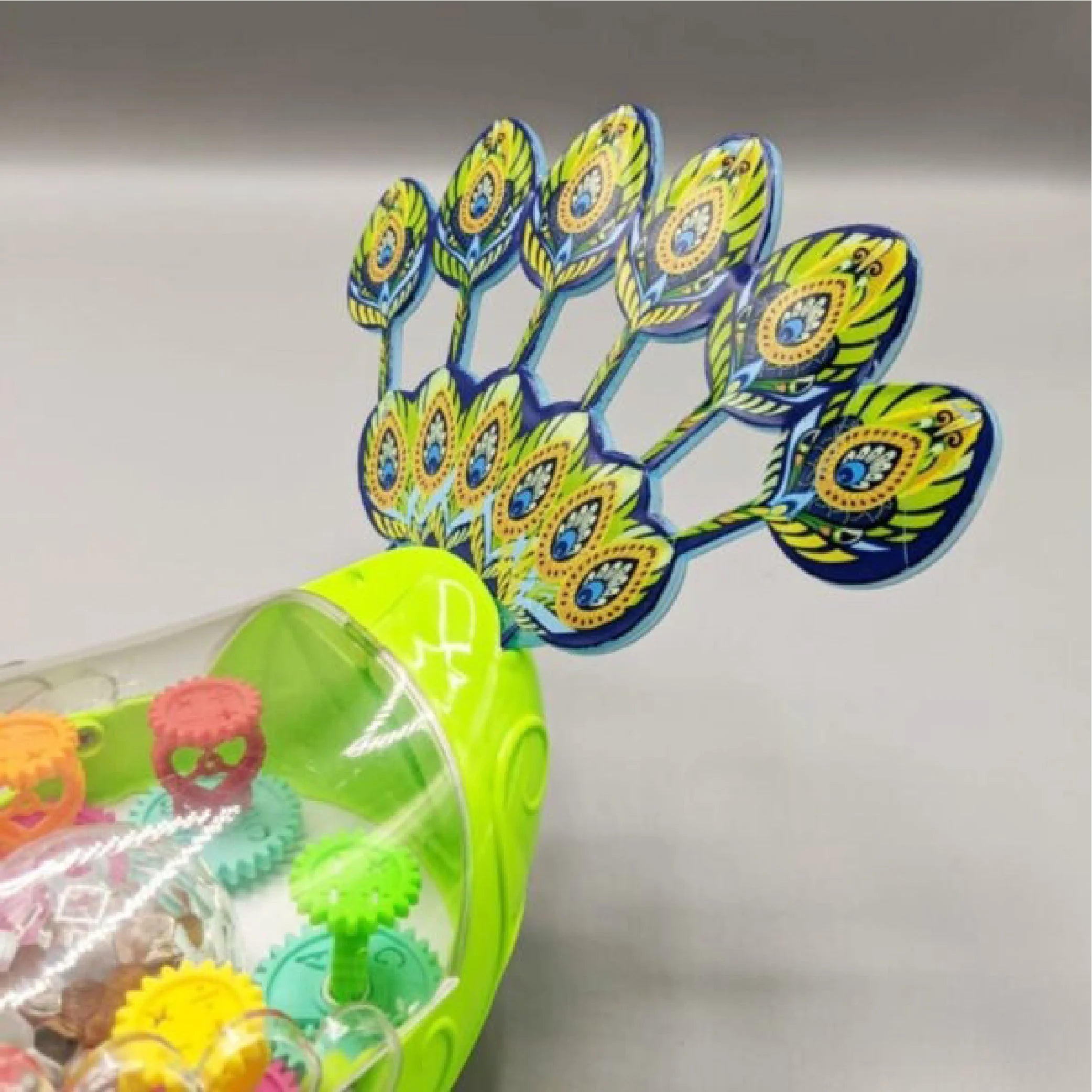 Electric Gear Peacock Toy – Colorful Music and Light Fun