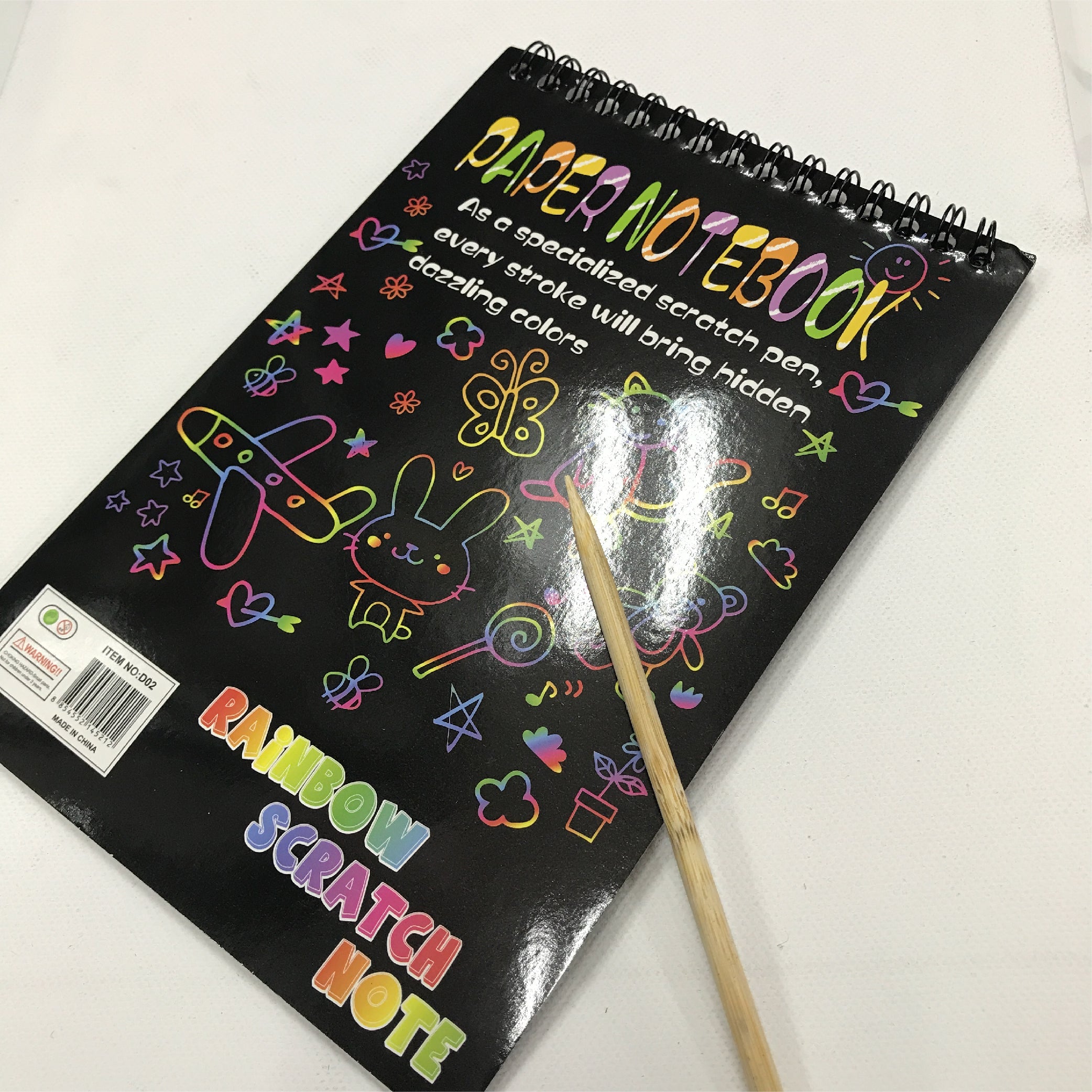 Colorful Scratch Notebook for Kids