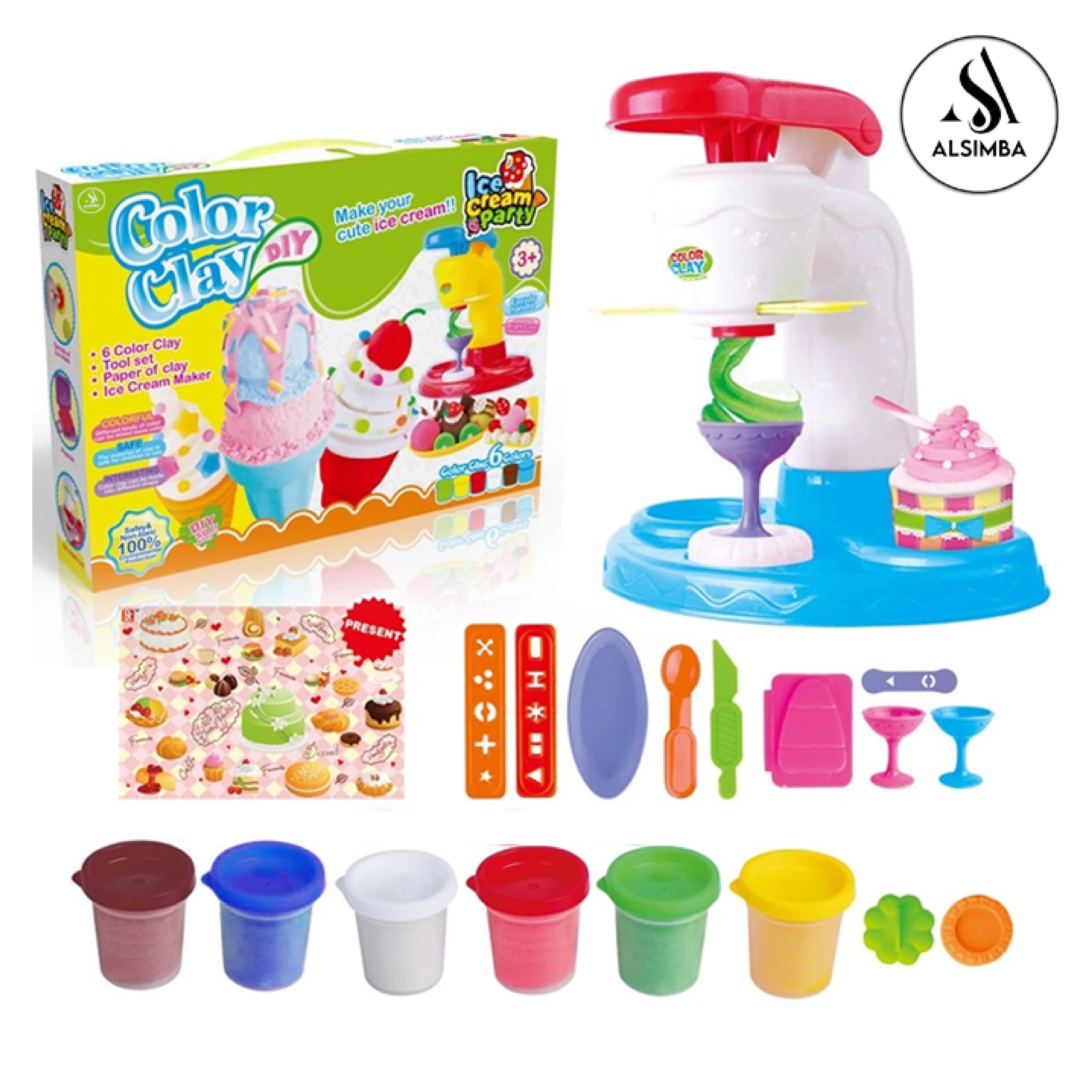 Colour Clay Ice Cream Maker Toy - Fun and Creative Play Set for Kids