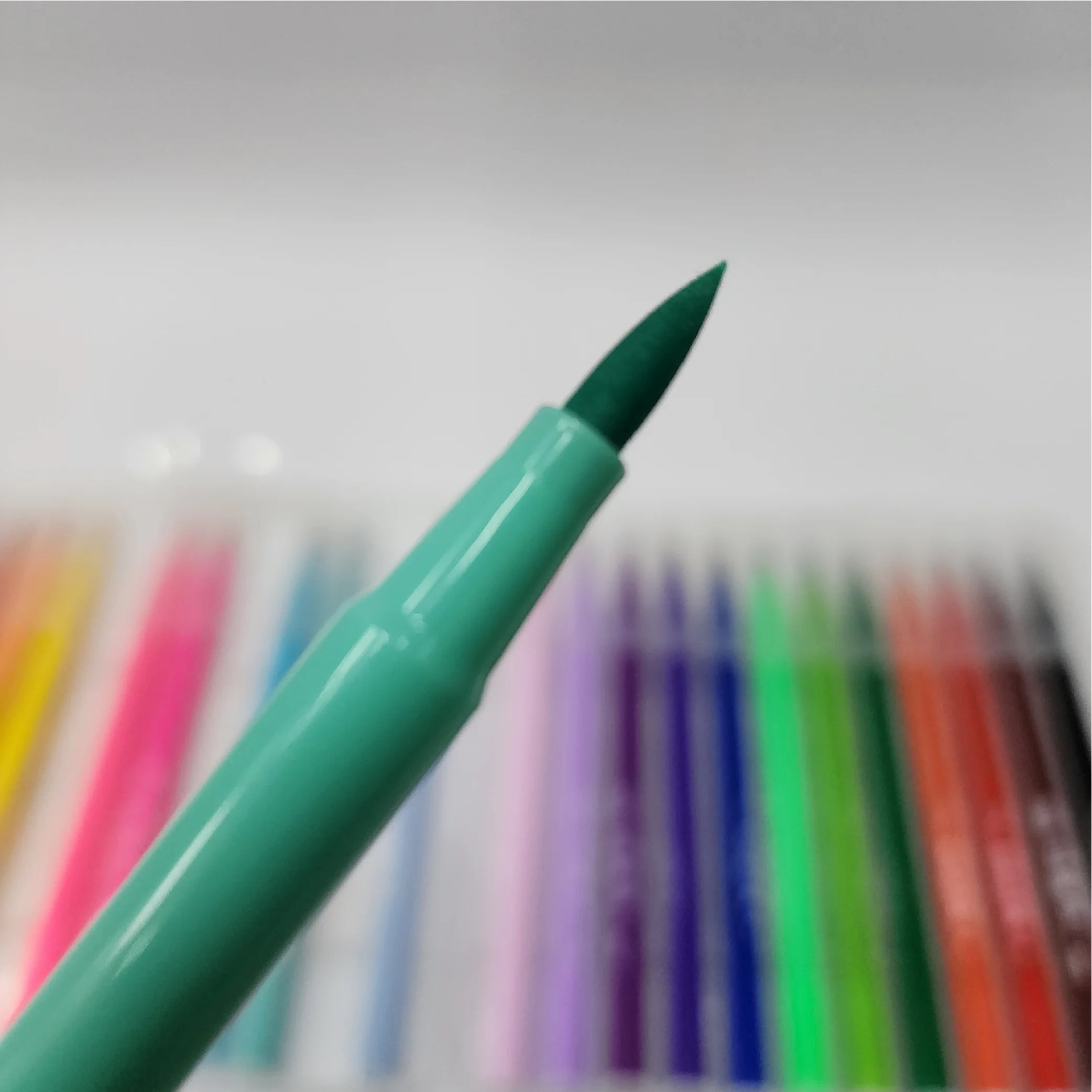 Colour Pen with Transparent Cap 24-Piece Set