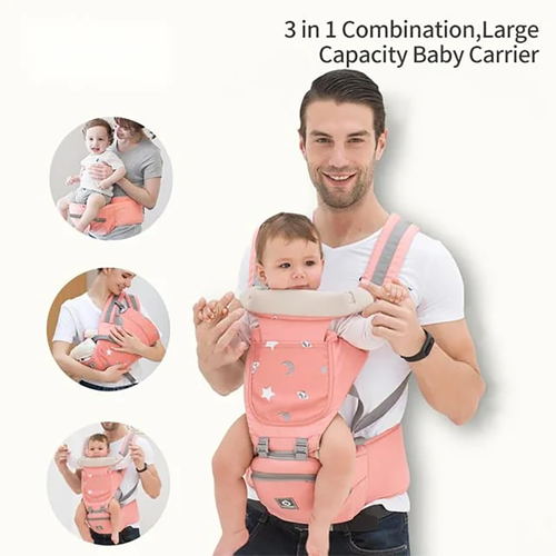 ComfyKid 360° Ergonomic Baby Carrier with Hip Seat - Lightweight and Breathable Design for Toddlers