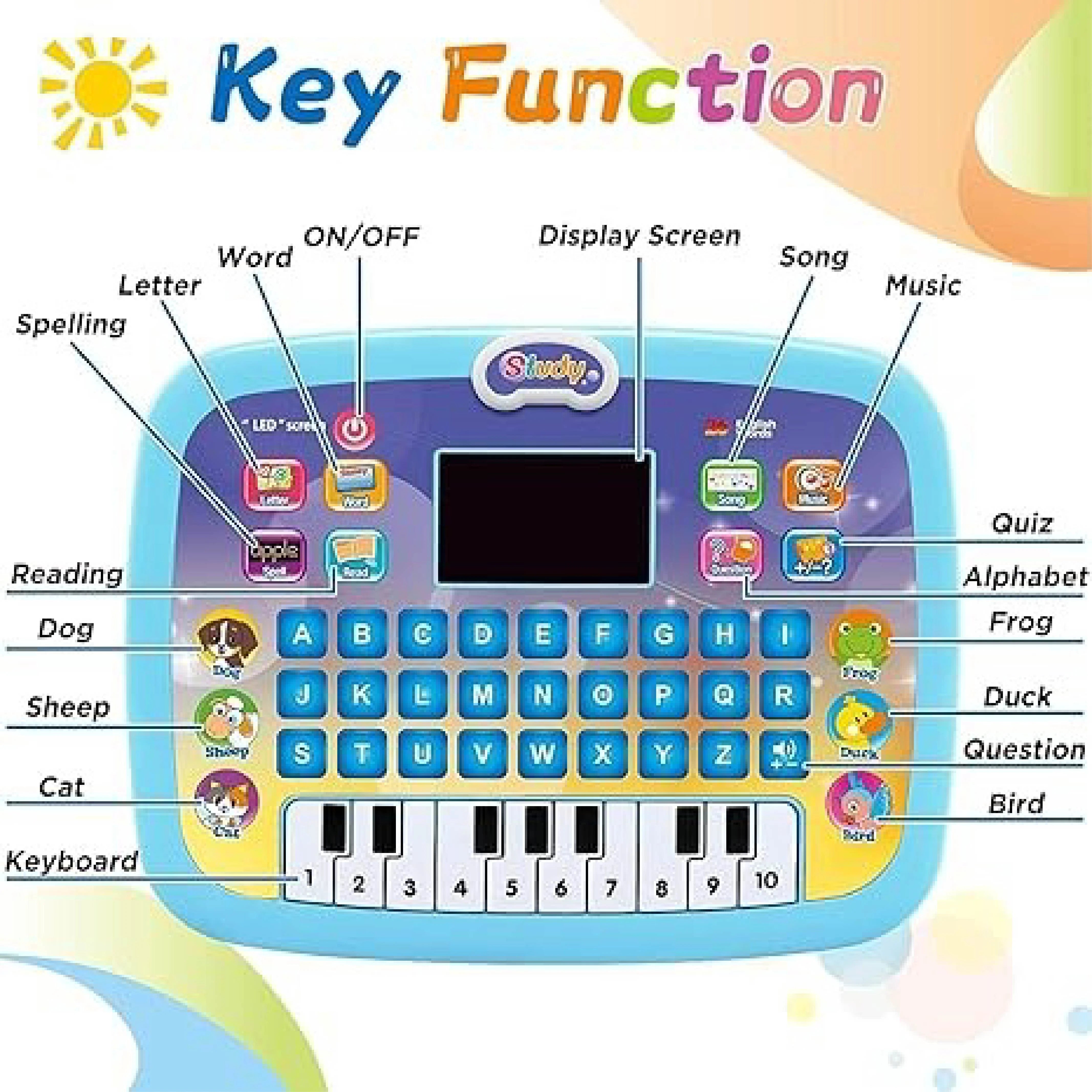 Educational Computer X2020: Early Learning Mini Laptop Toy for Kids