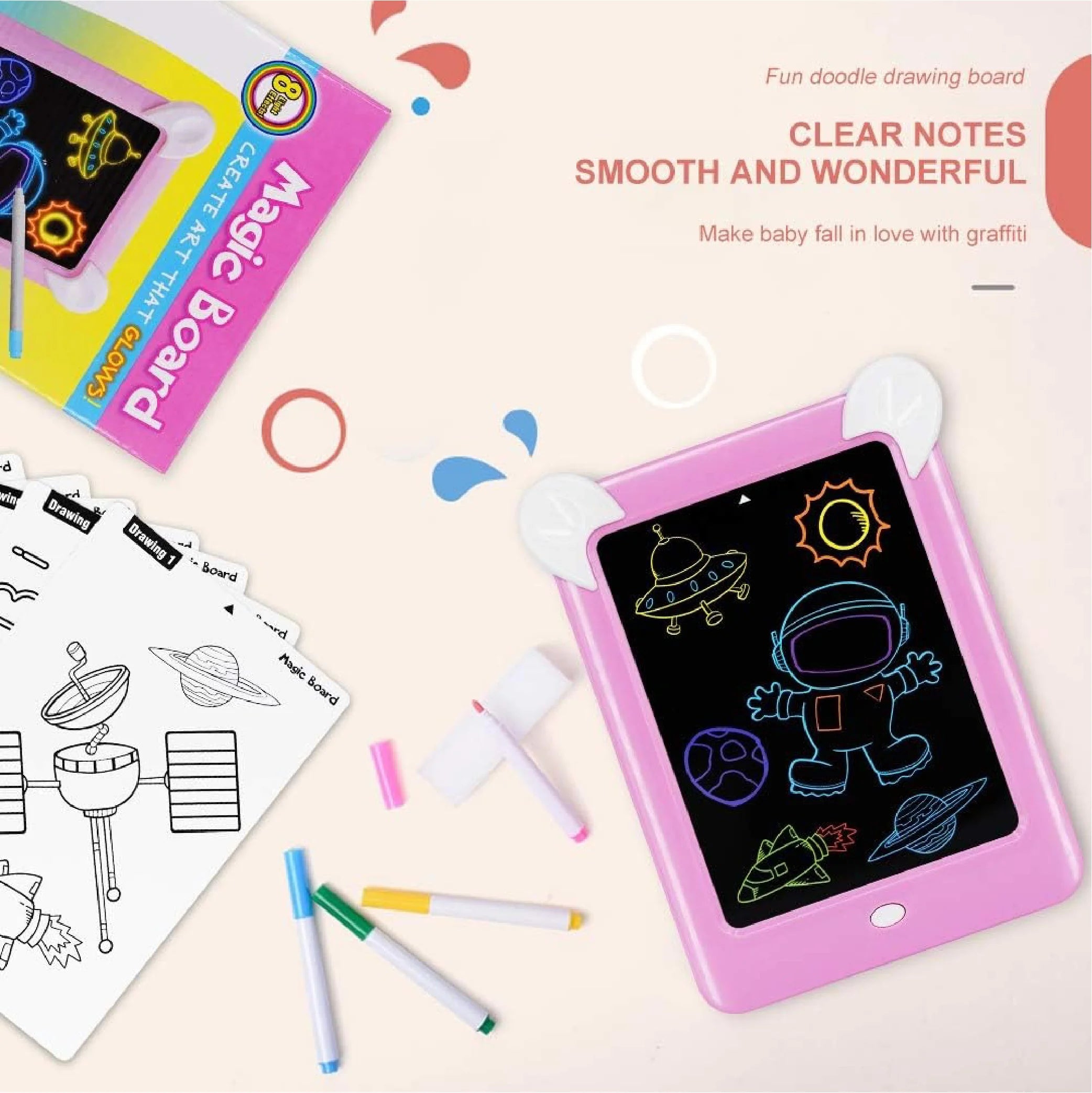 Magic Fluorescent Writing Board - Creative Drawing Tablet for Kids