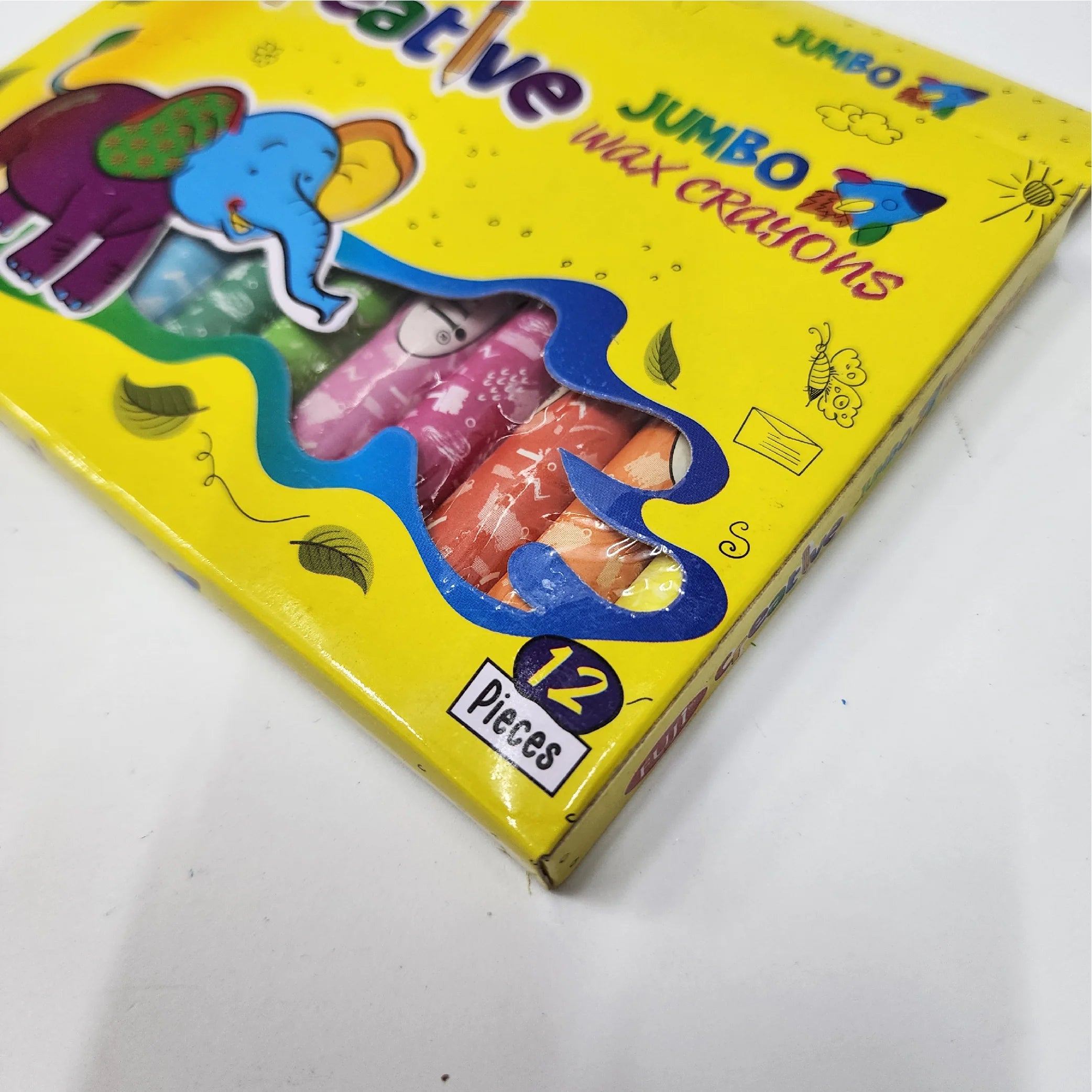 Creative Jumbo Wax Crayons 12-Piece Set