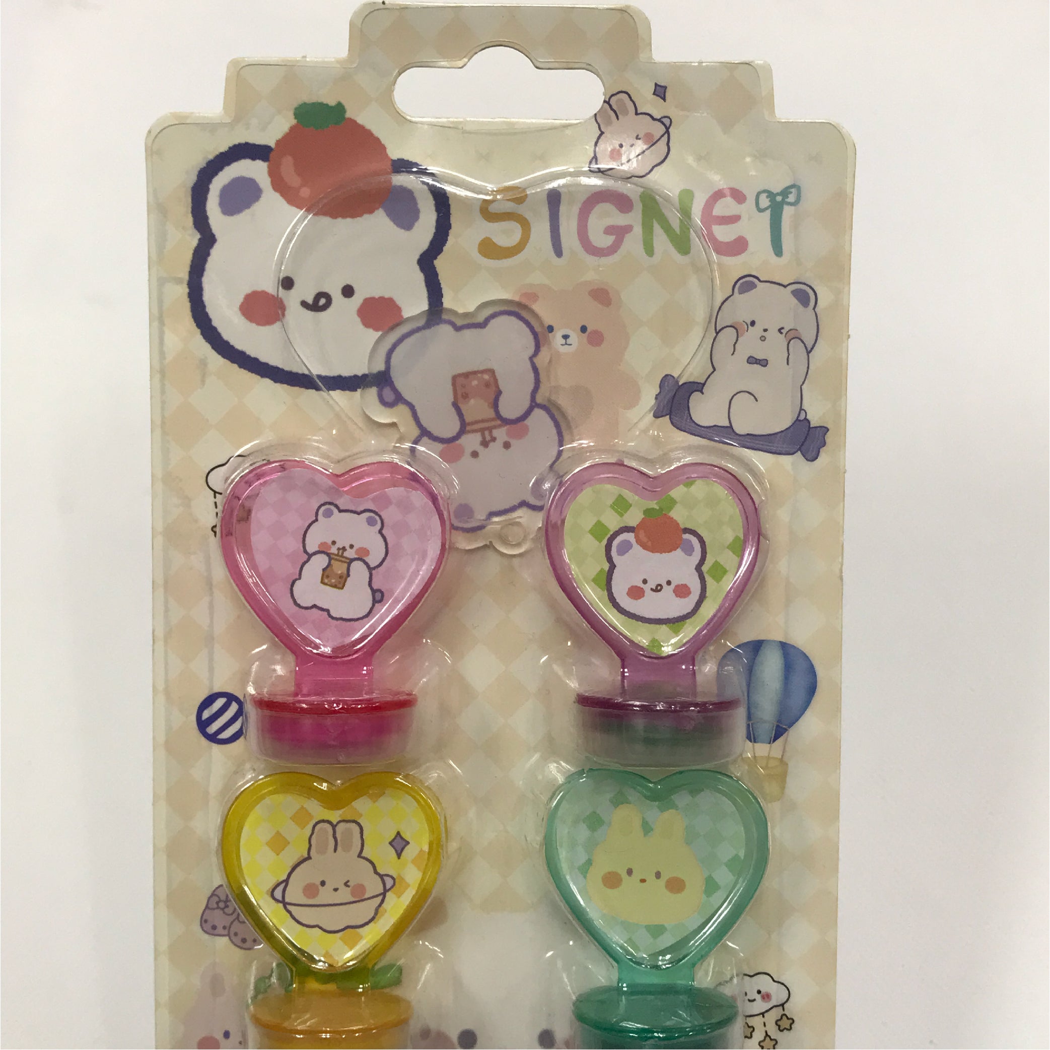 Cute Animal Signet Stamps - 4 Pack