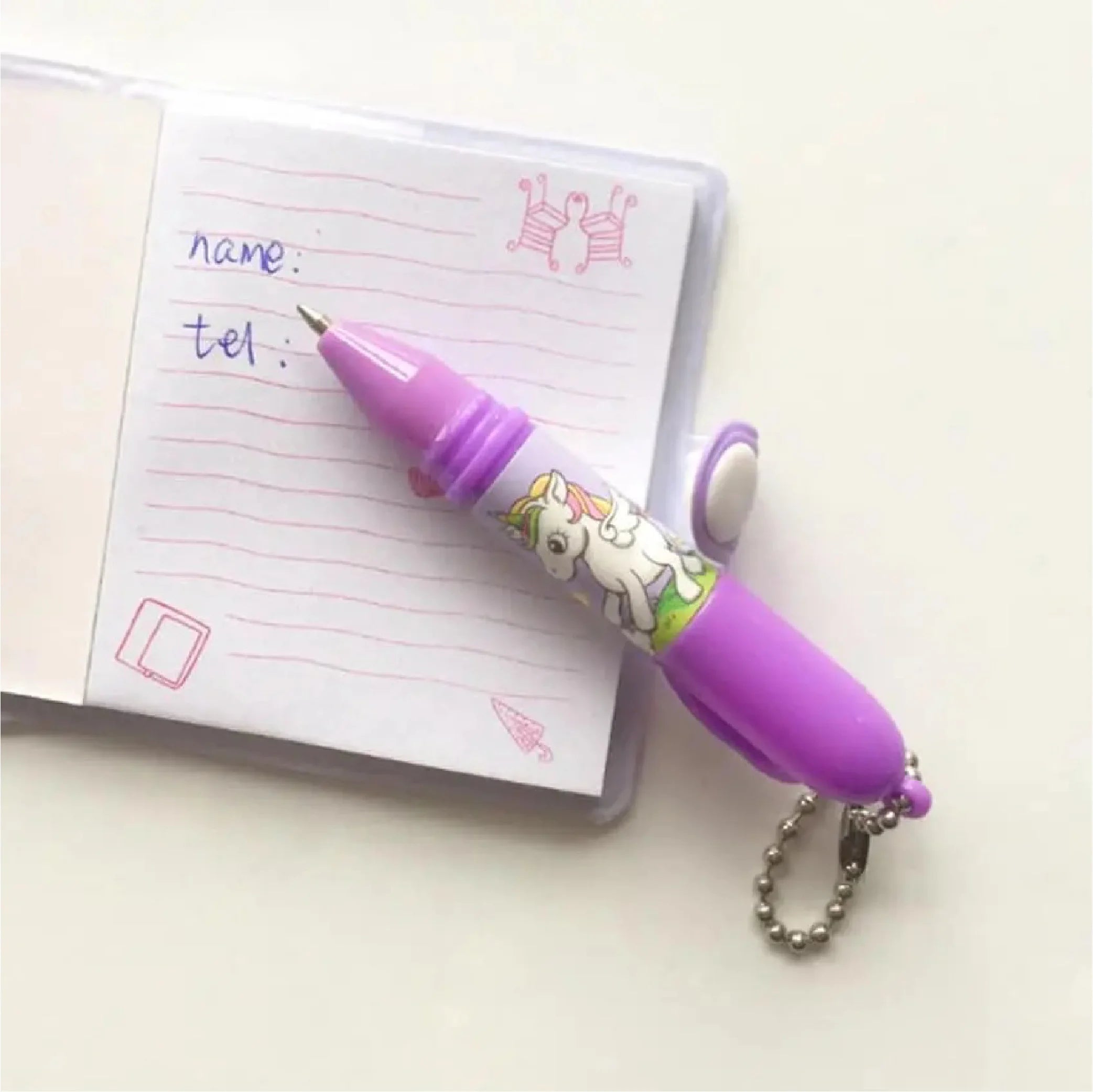 Mini Unicorn Notebook Journal – Cute Autograph Diary with Pen