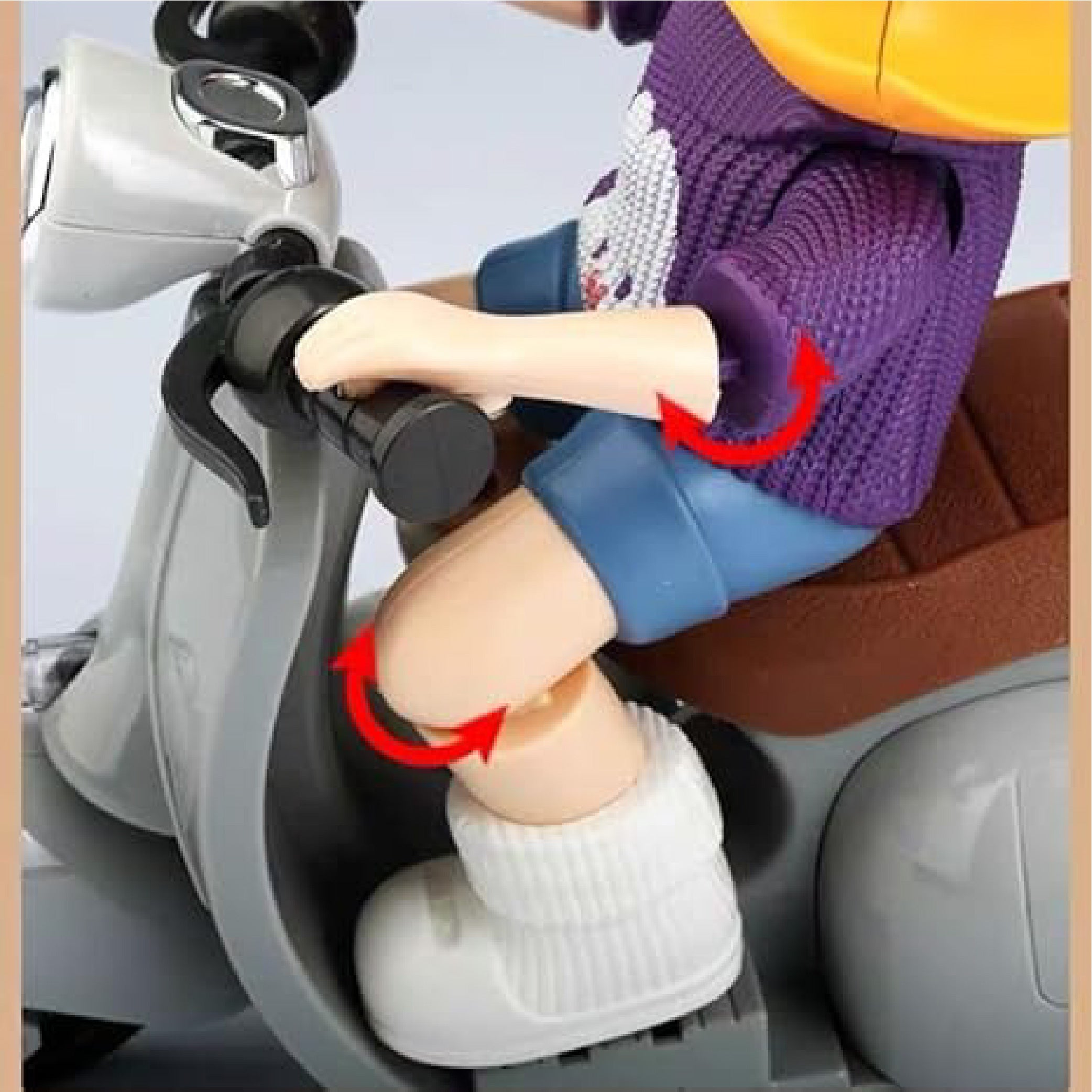 Motor Tide Flow Car Doll with Scooter – Cute Collectible Toy for Kids