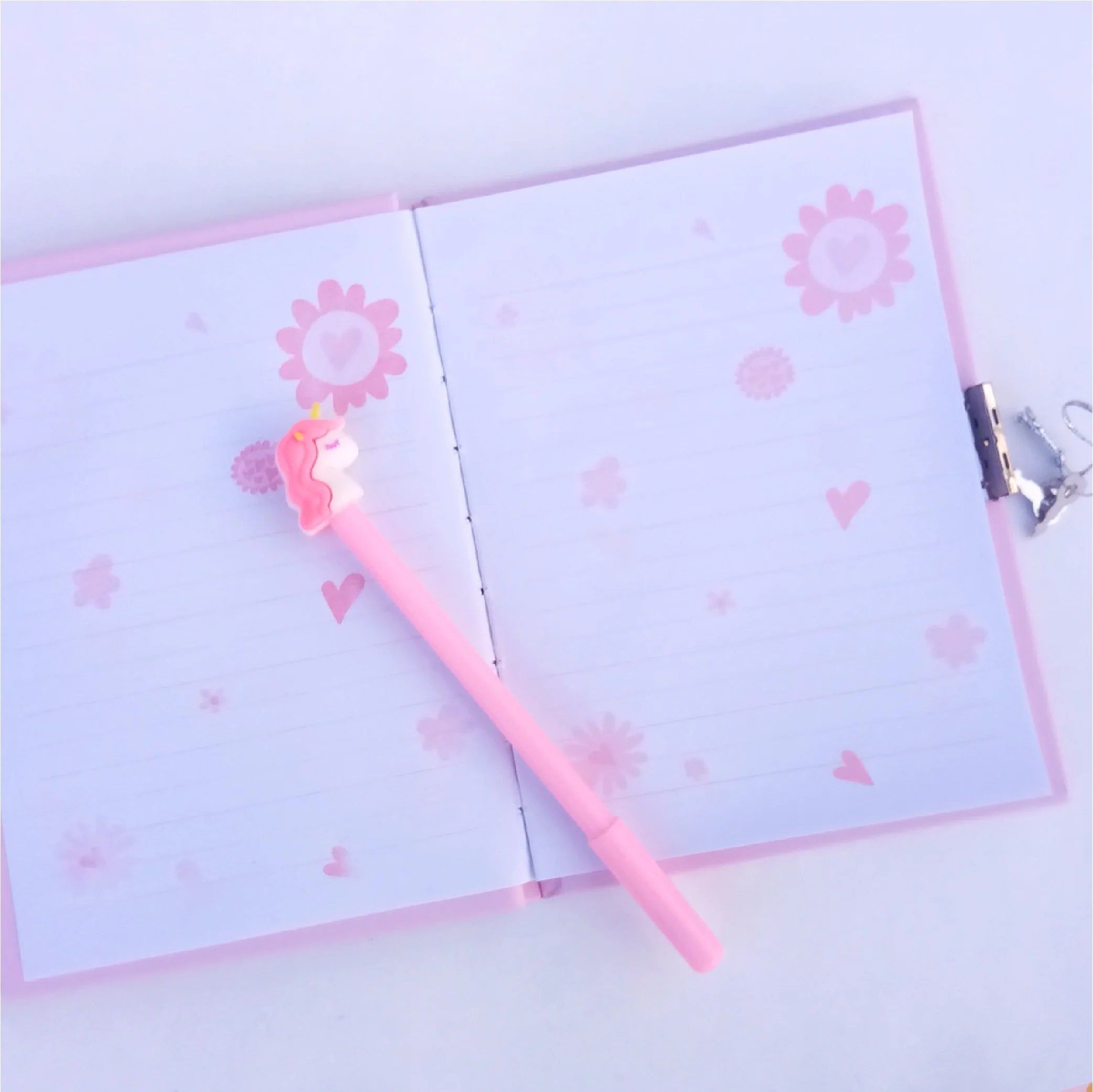 Unicorn 3D Cute Notebook with Free Gel Pen Gift Set