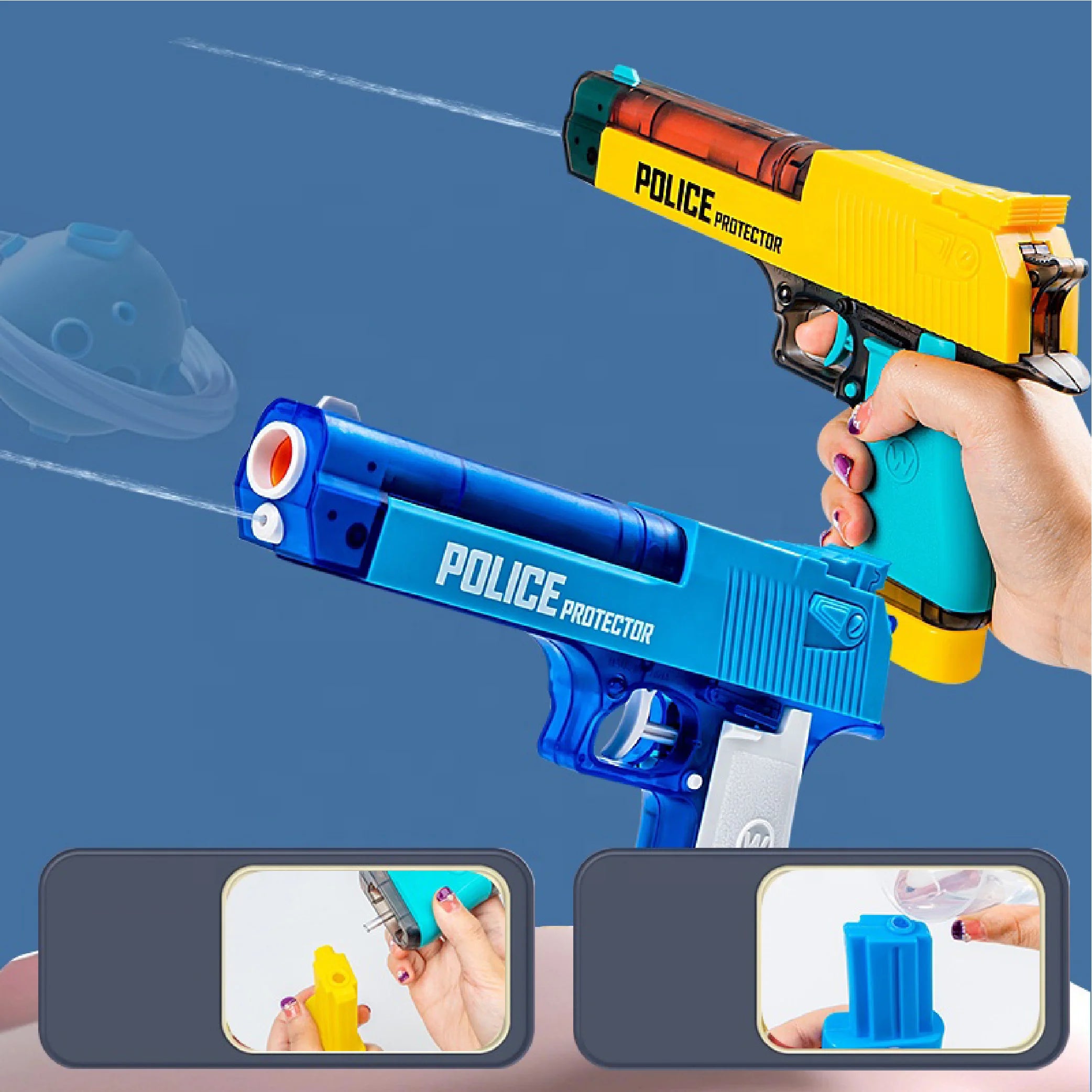 Cutie Soldier Police Blaster Toy – Dual Function Soft Shooting Fun!