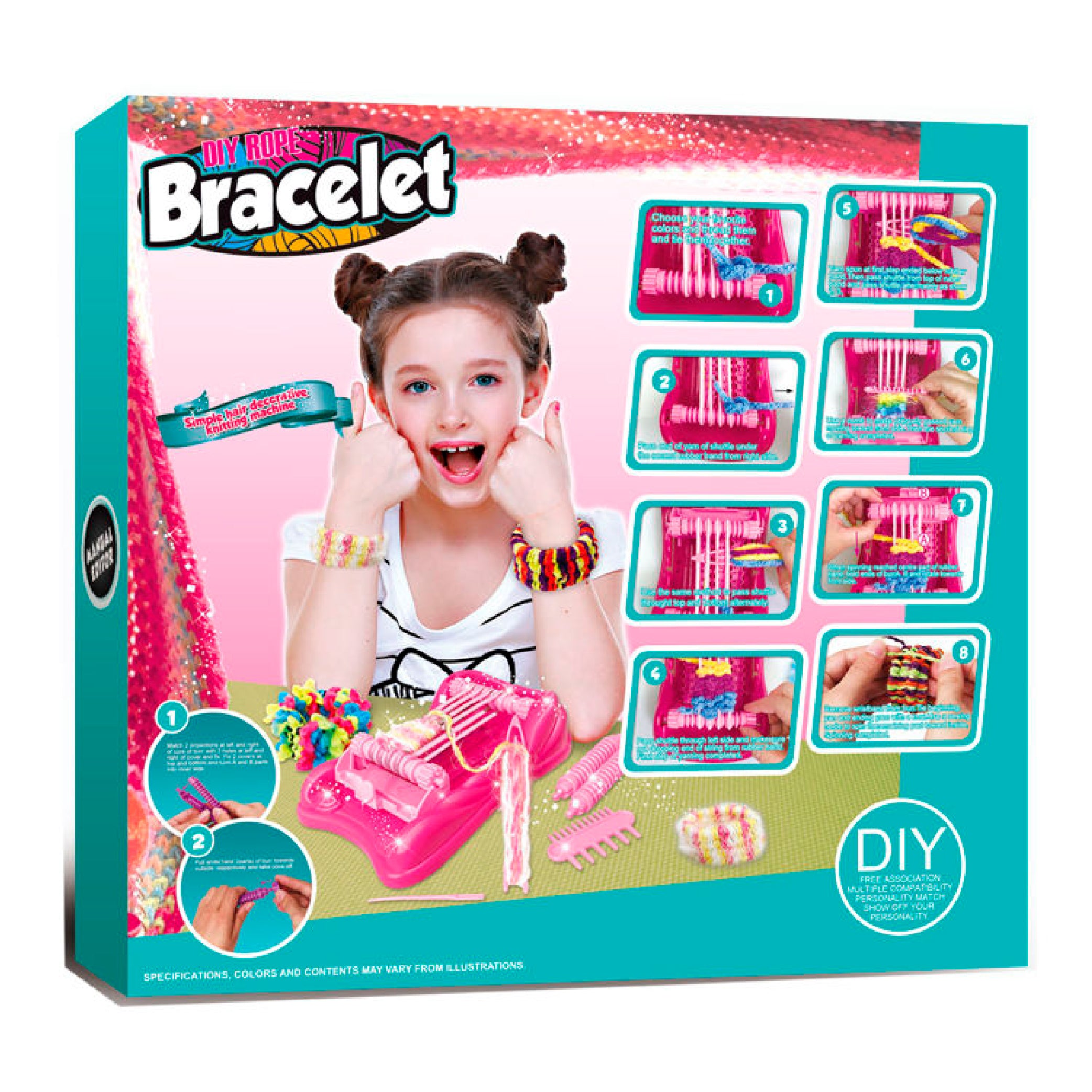 DIY Bracelet and Headgear Knitting Machine Kit for Kids