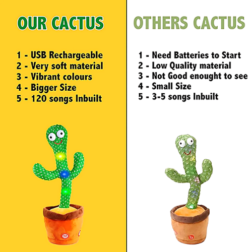 Dancing Cactus Musical Toy