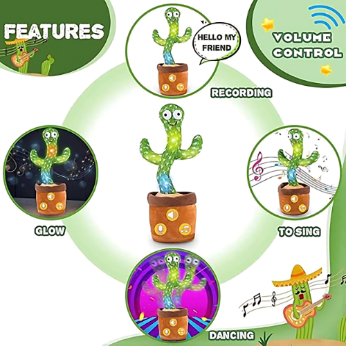 Dancing Cactus Musical Toy