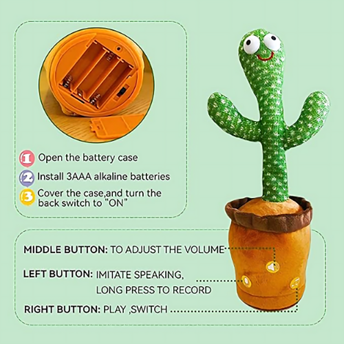 Dancing Cactus Musical Toy