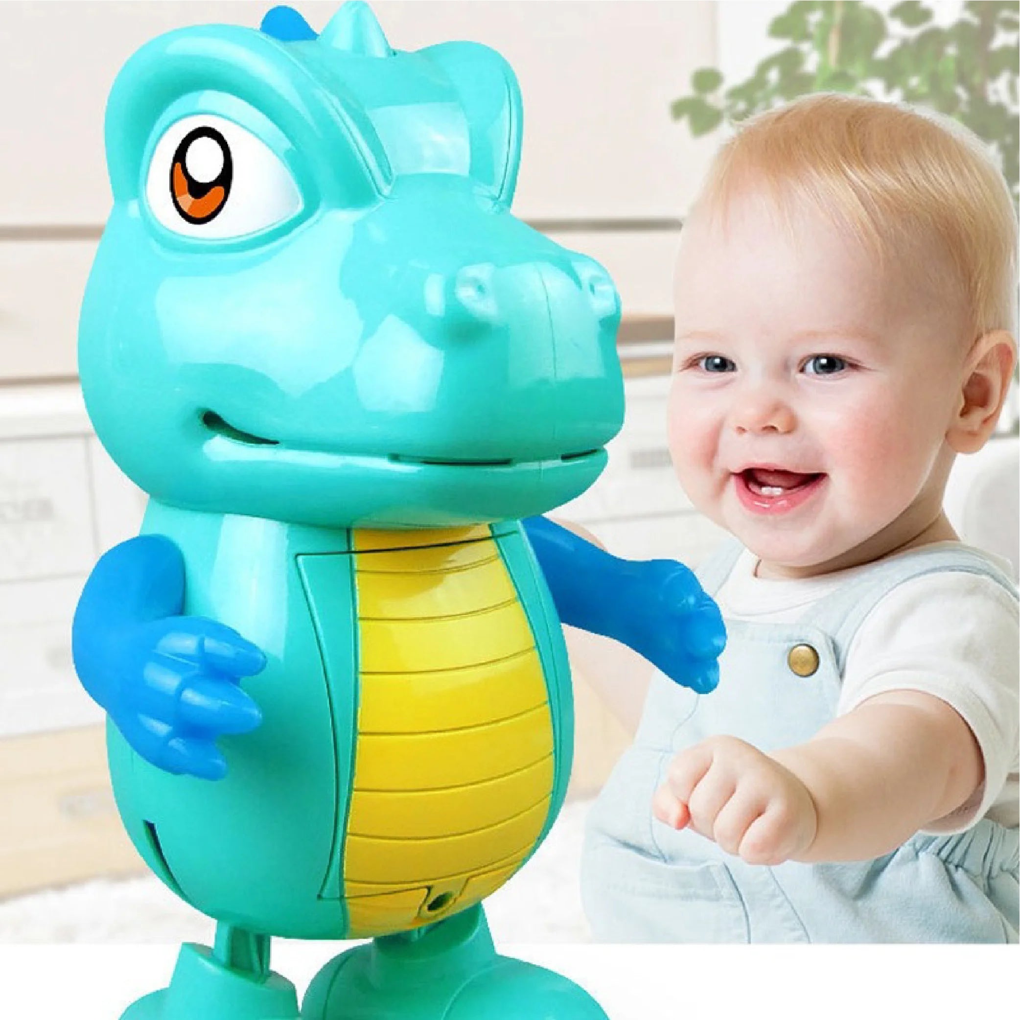 Electric Dancing Dinosaur Model – Light & Music Educational Toy for Kids