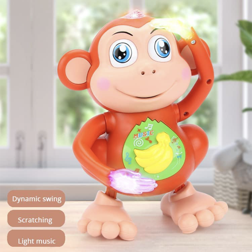 Dancing Glow Monkey Toy – Interactive Monkey with Lights, Music, and Dance Moves