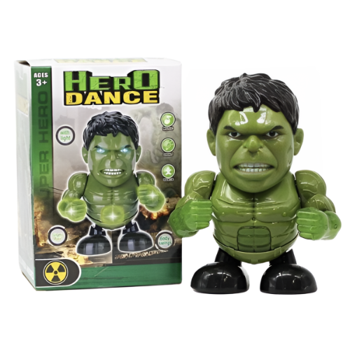 Dancing Hulk Action Figure – Marvel Comics Hero with Music, Lights, and Movements