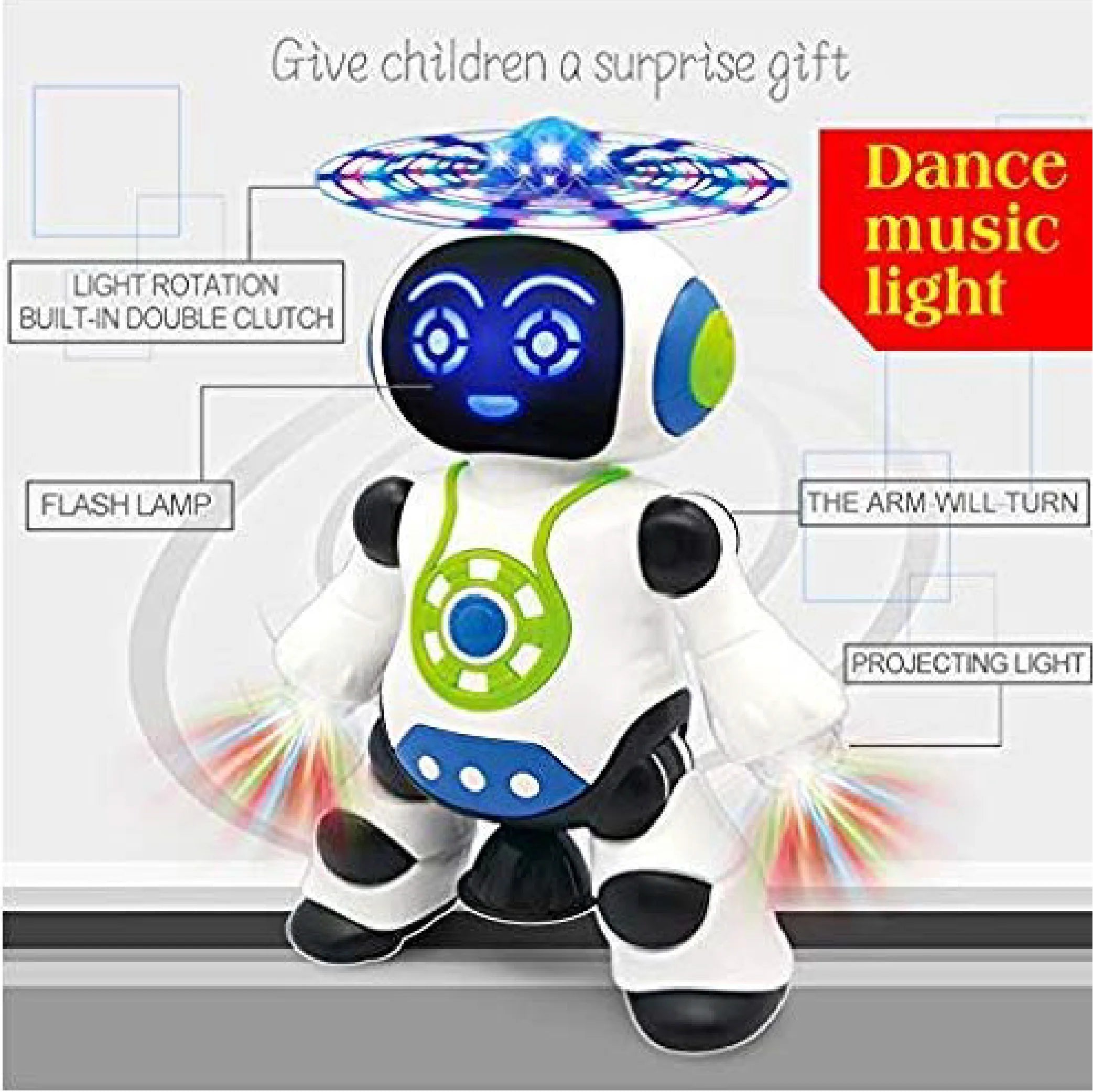 360-Degree Dancing Robot with Bump and Go Function