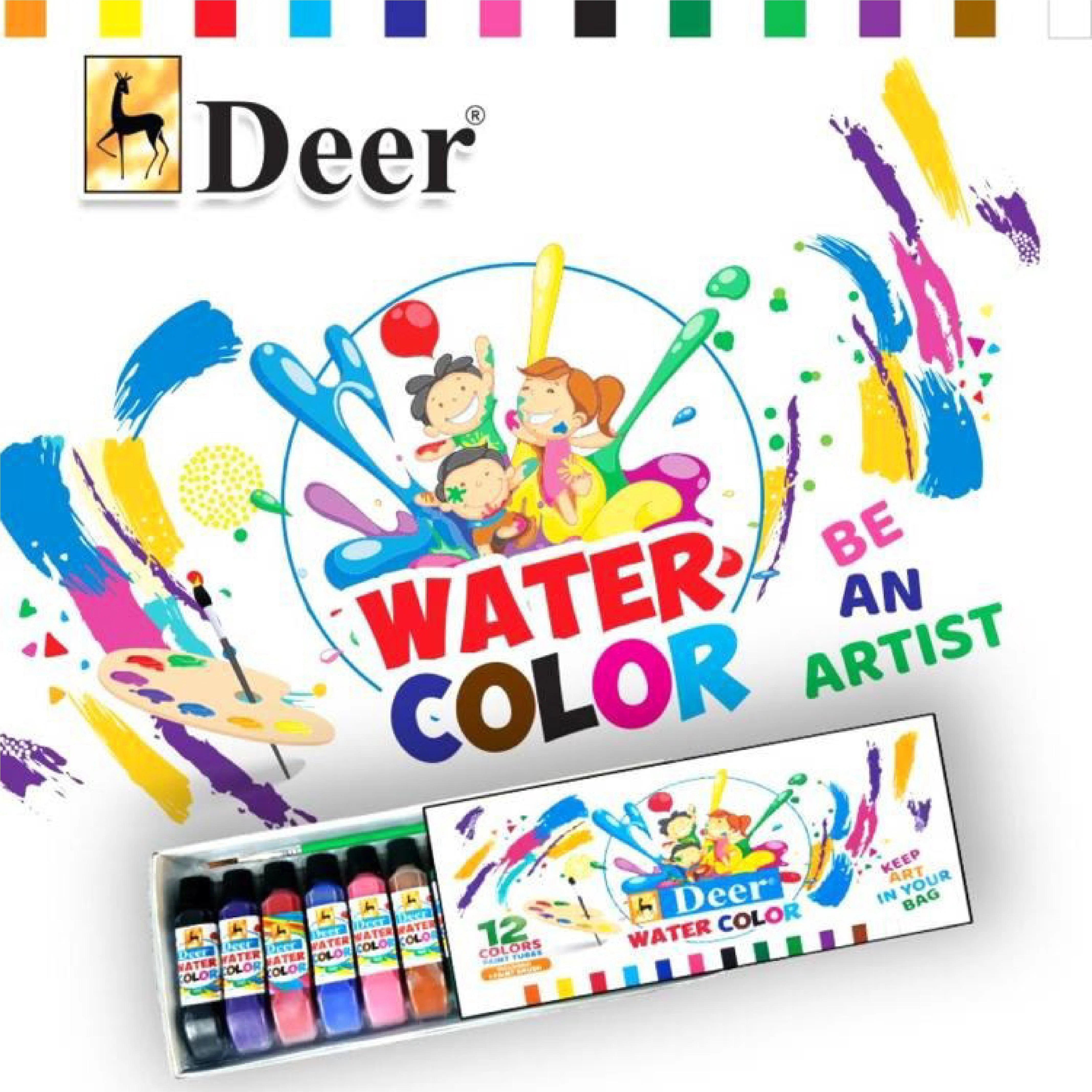 Deer Water Color Set