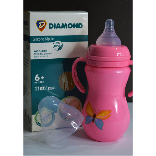 Diamond Brand PP Material Wide Caliber Baby Feeding Bottle