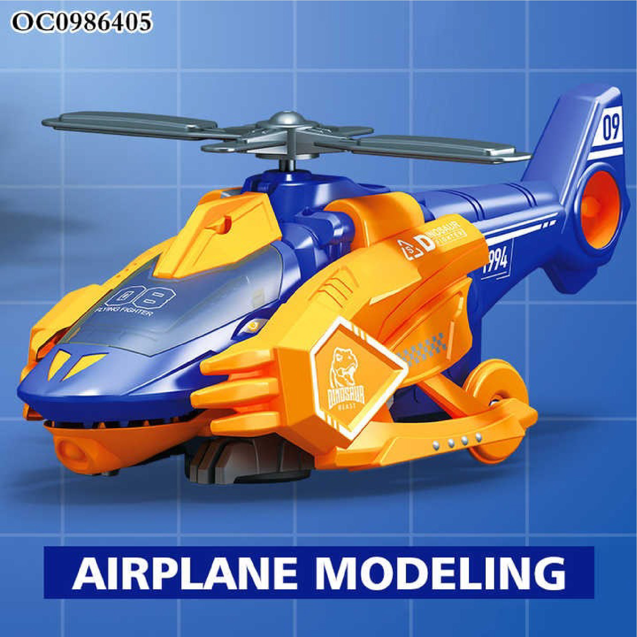 Dinosaur Fighter Transforming Plane - 2-in-1 Dinosaur & Airplane Toy with Lights and Sound